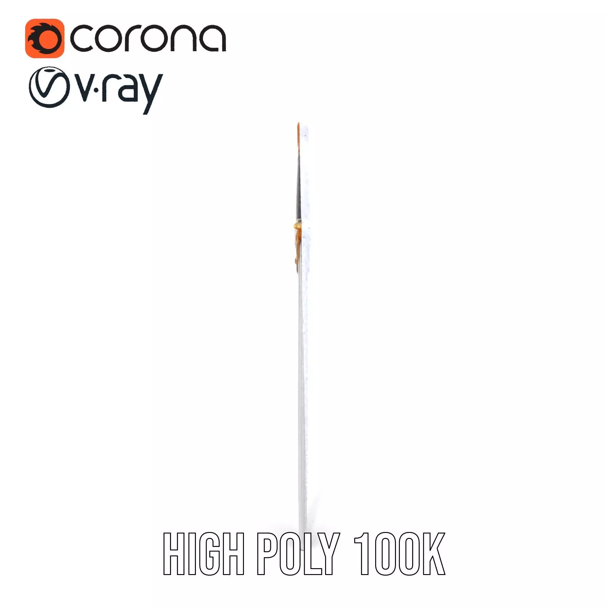 Elven Curved Blade model pack Low-poly 3D model_32