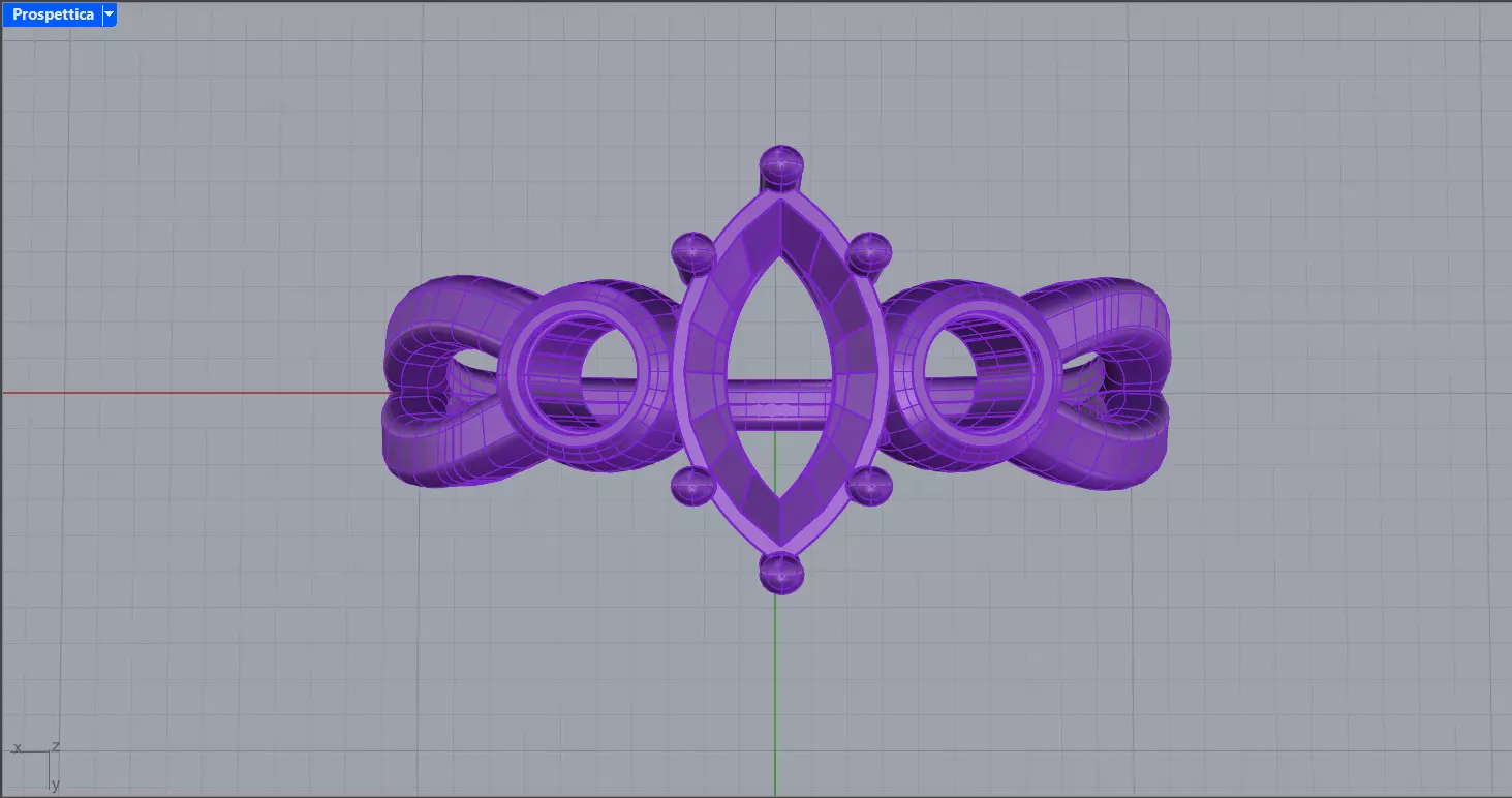 Trilogy marquise twisted ring for 3d printing 3D print model_14