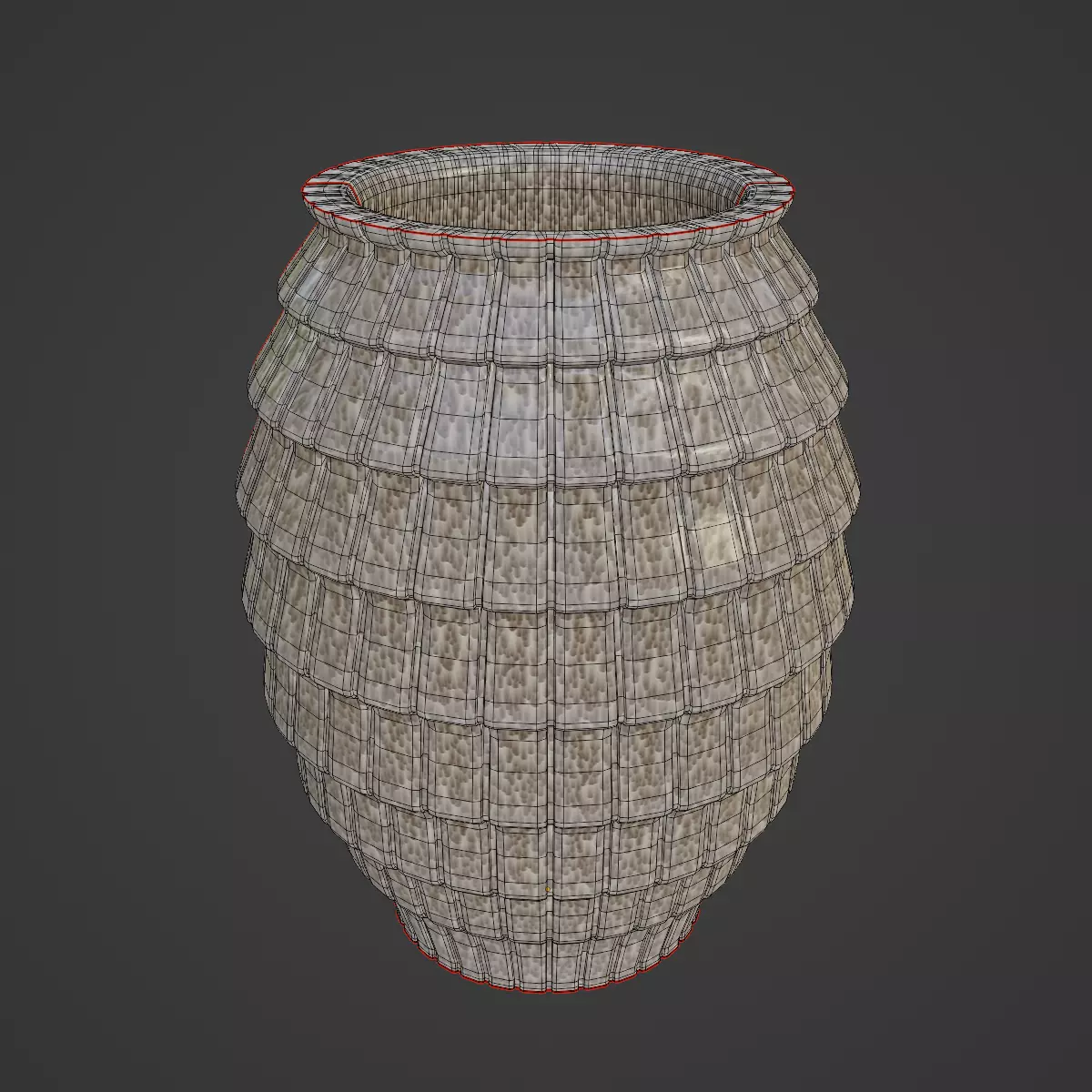 Porcelain Vase 04 3D model_7
