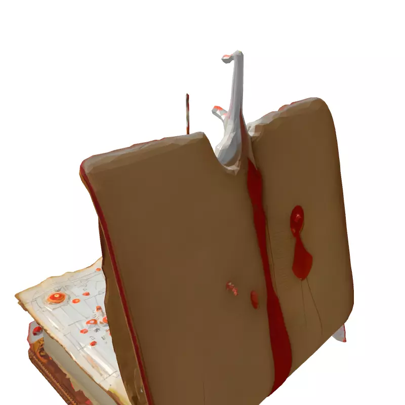 Ancient Magic Spell Book 3D Model Low-poly 3D model_5