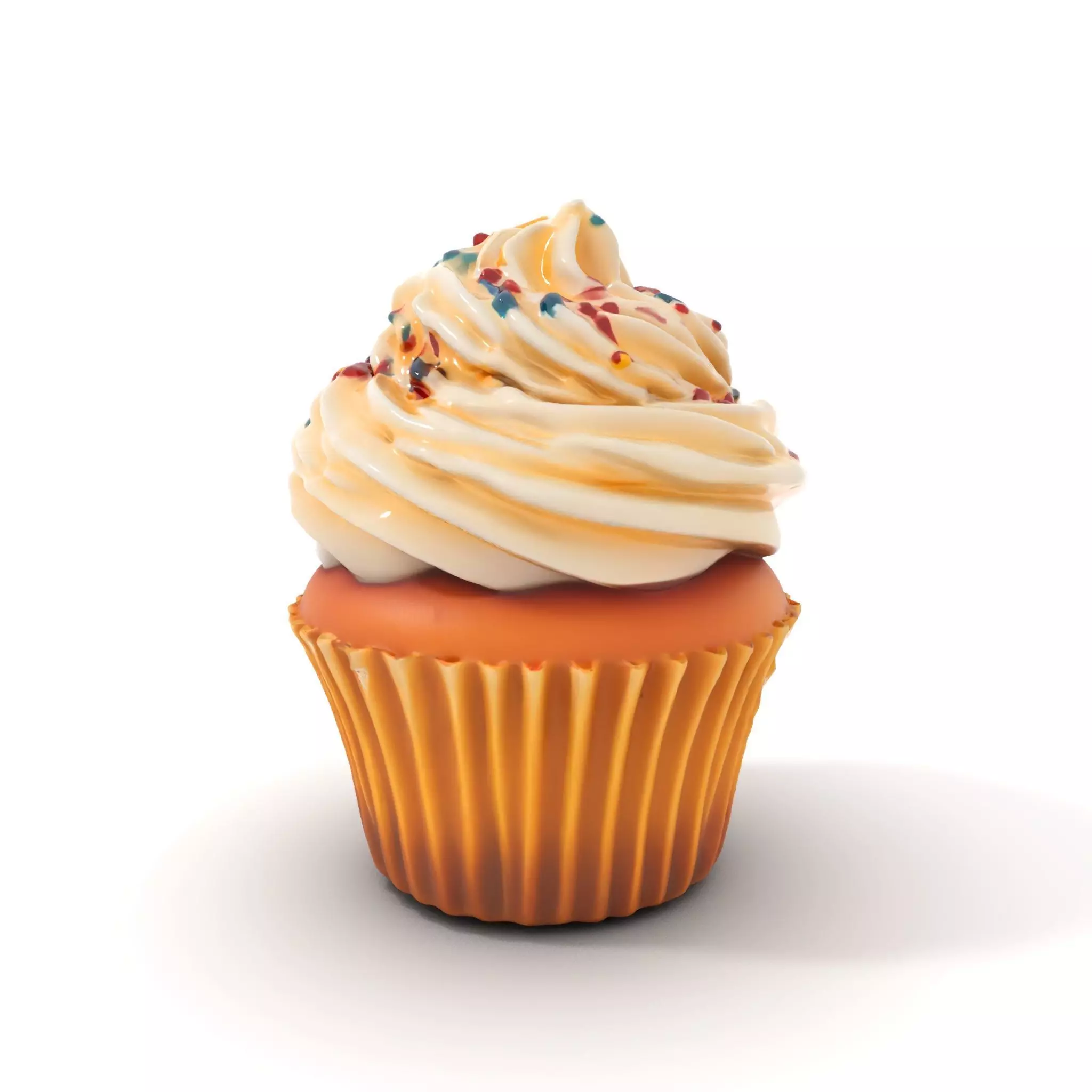 Vanilla Cupcake Delight model pack Low-poly 3D model_0