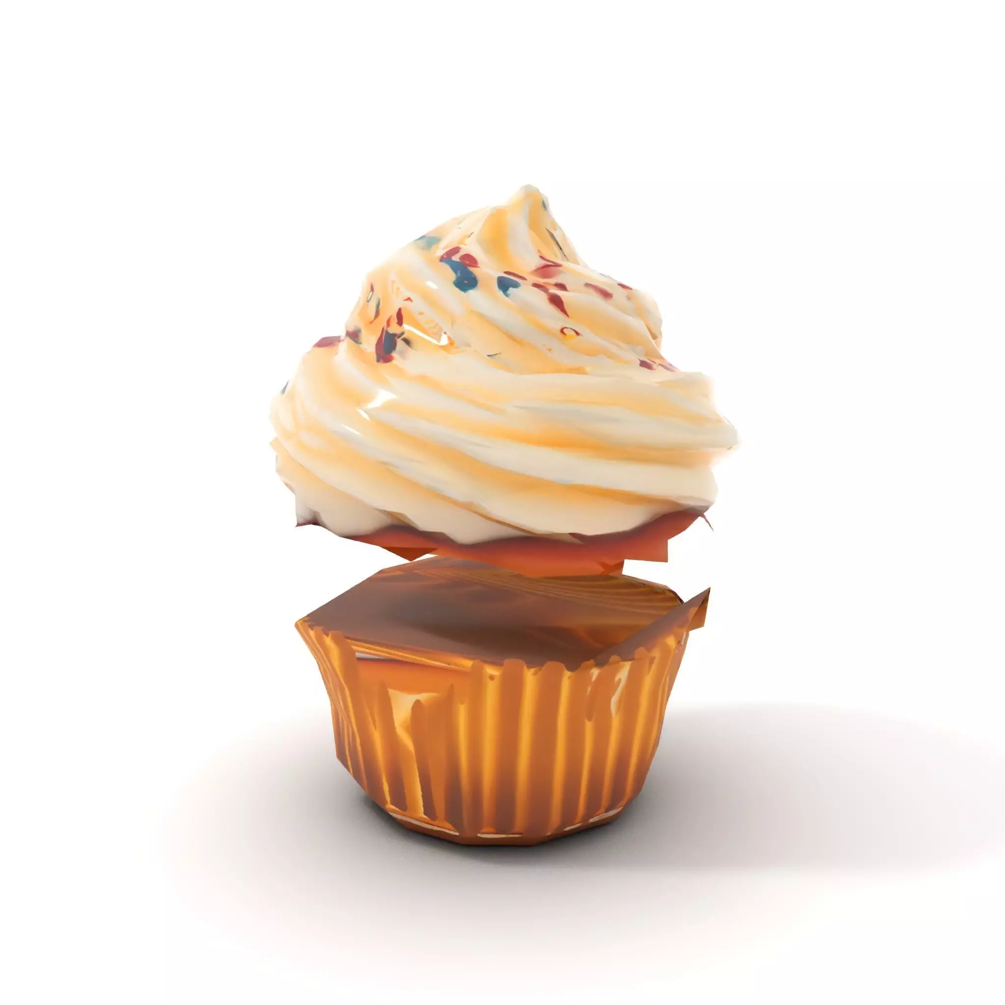 Vanilla Cupcake Delight model pack Low-poly 3D model_9