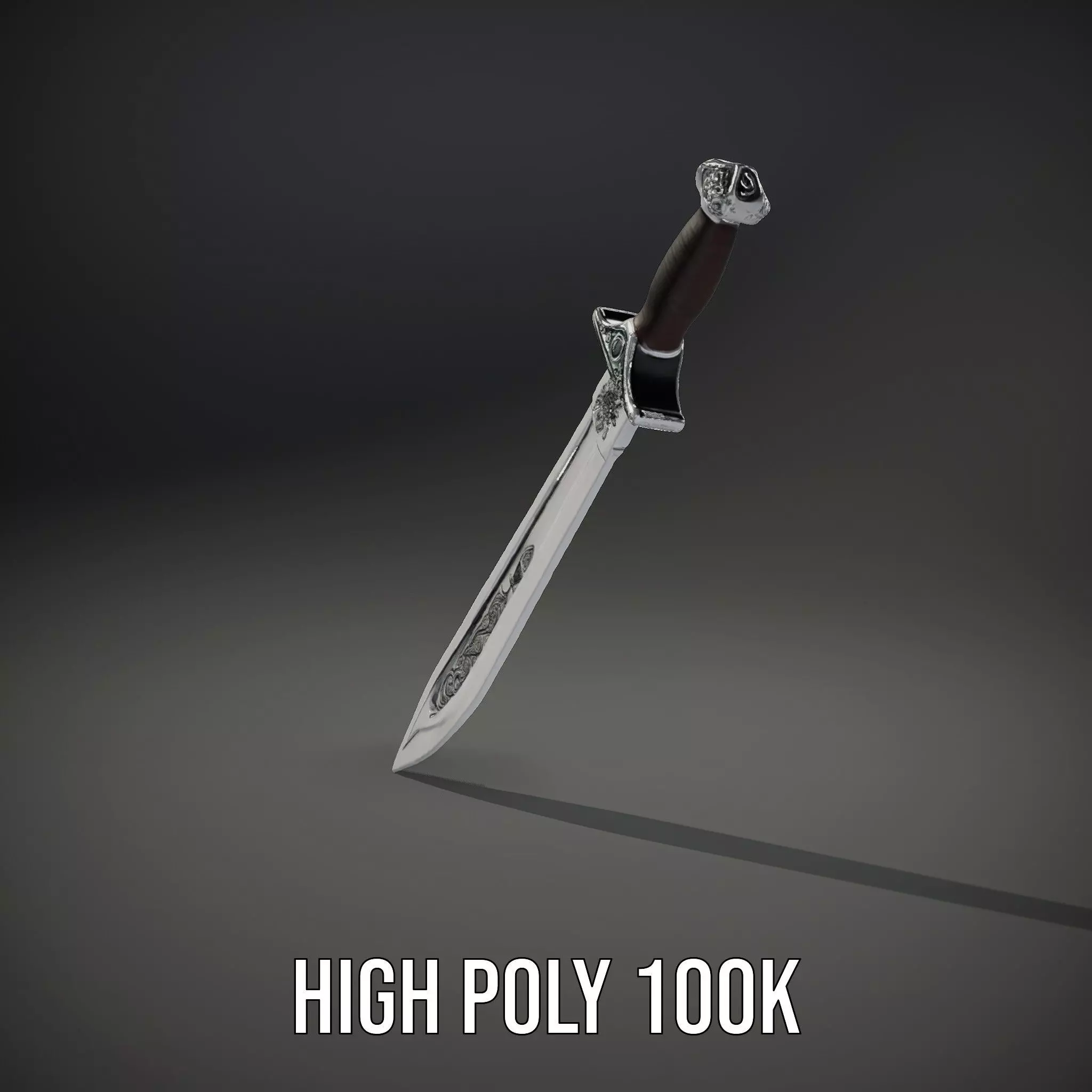 Engraved Steel Sword model pack Low-poly 3D model_26