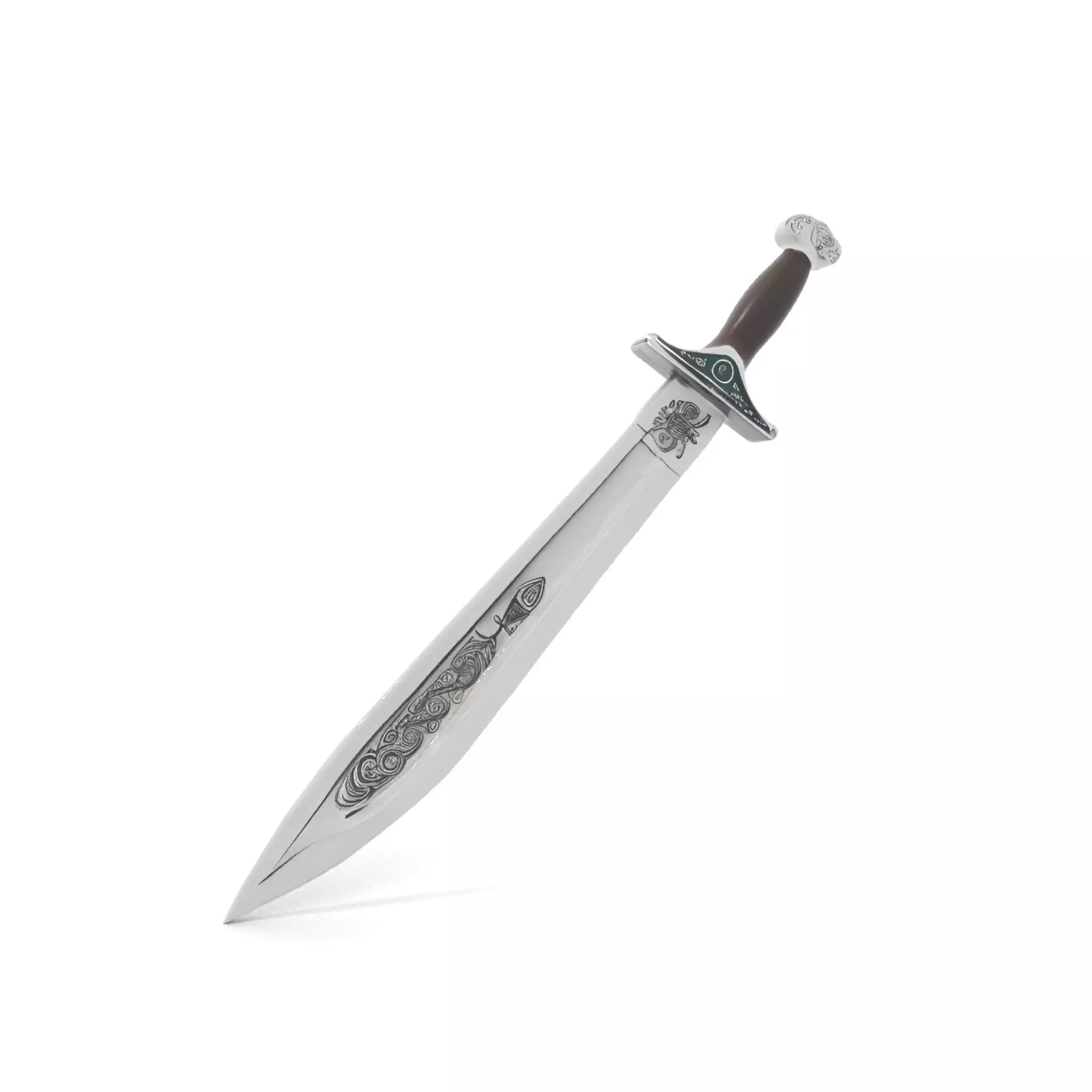Engraved Steel Sword model pack Low-poly 3D model_9