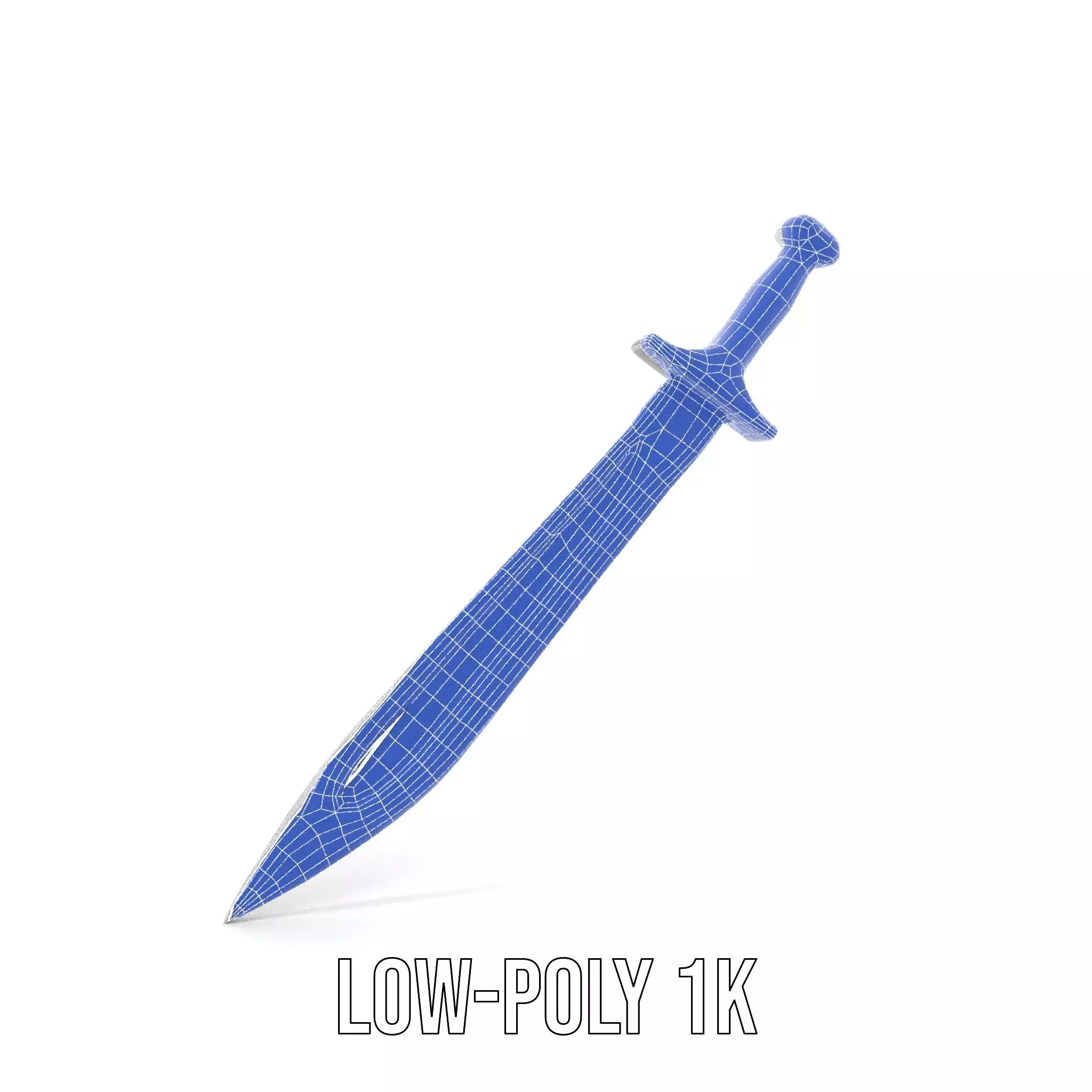 Engraved Steel Sword model pack Low-poly 3D model_10