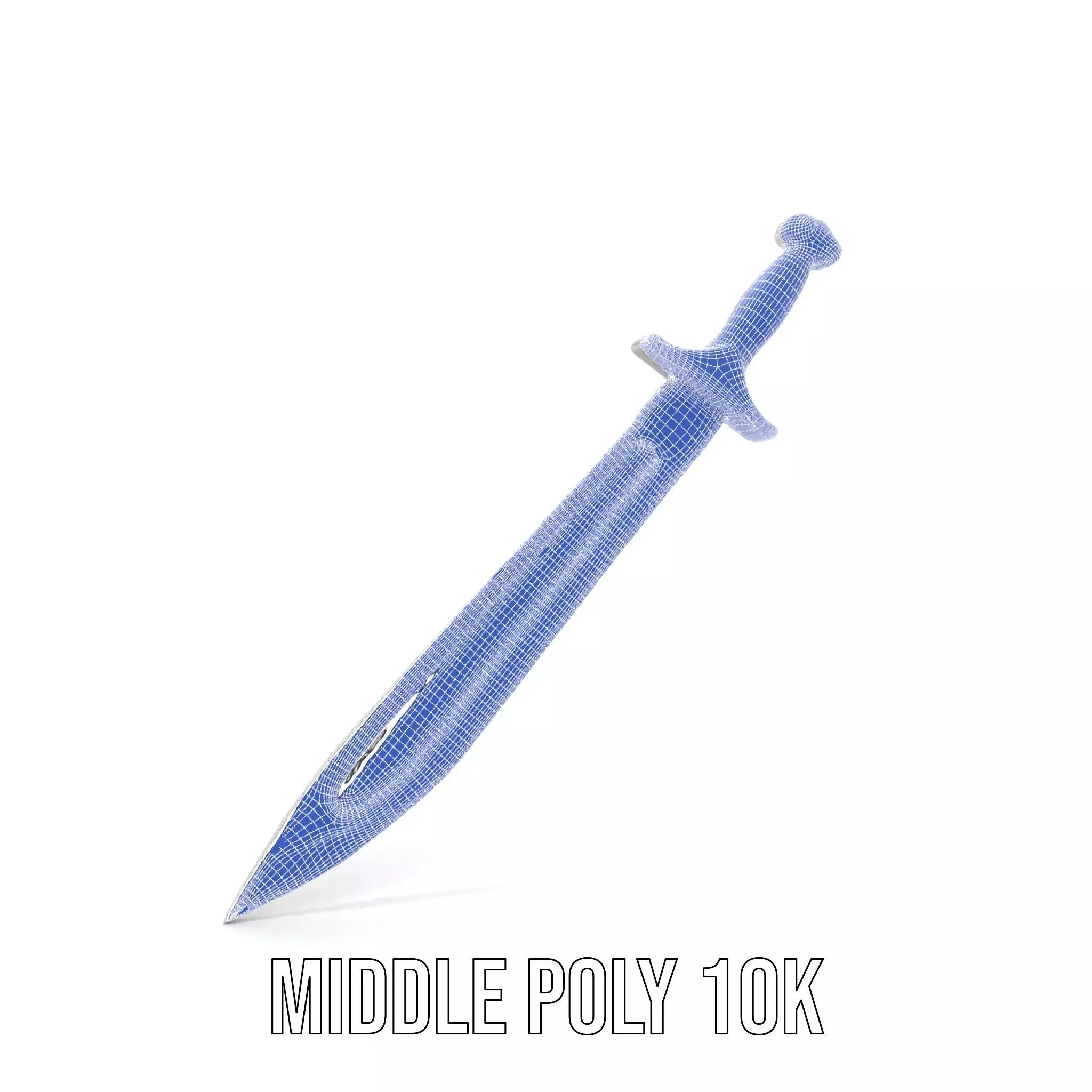 Engraved Steel Sword model pack Low-poly 3D model_15