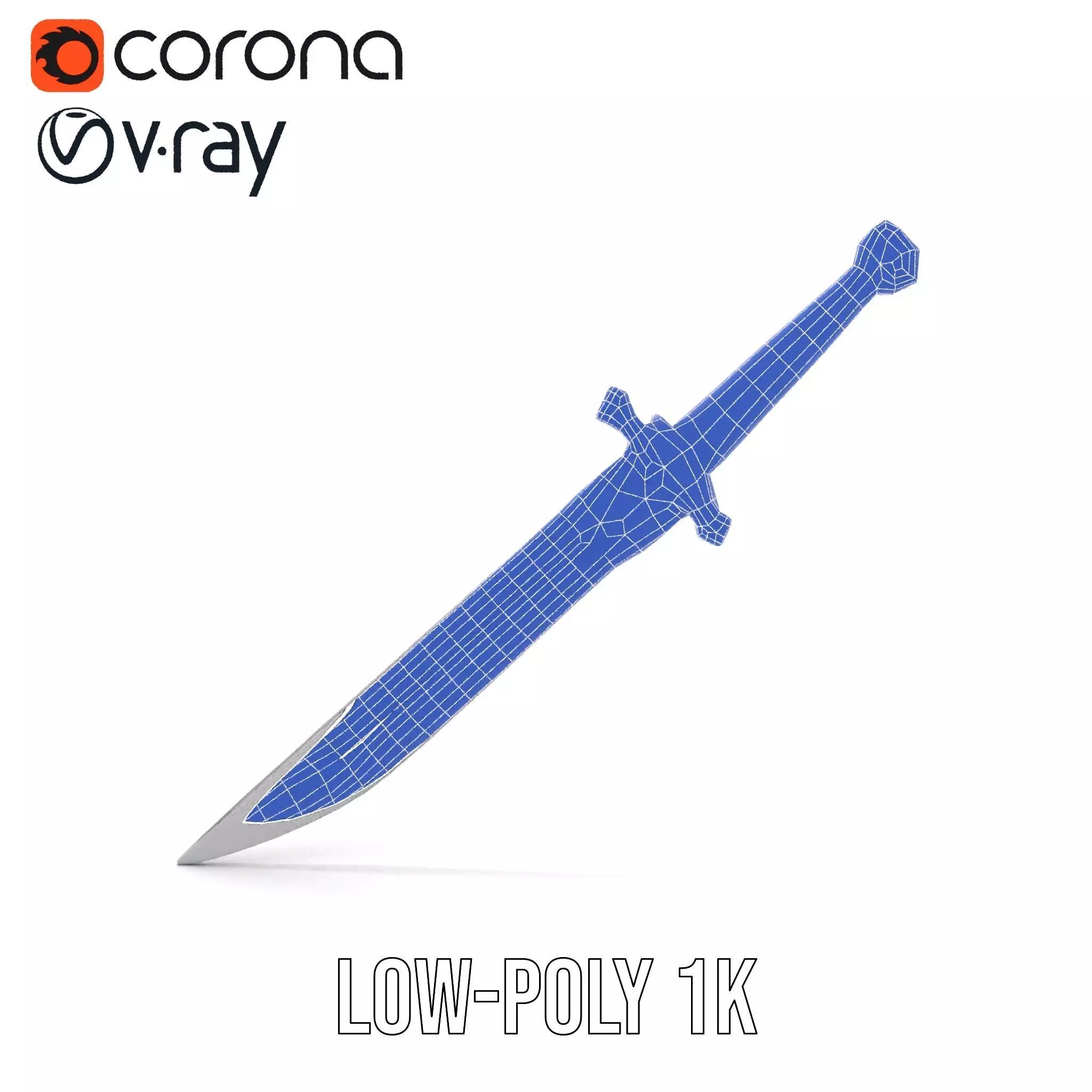 Excalibur Sword Ornate model pack Low-poly 3D model_23
