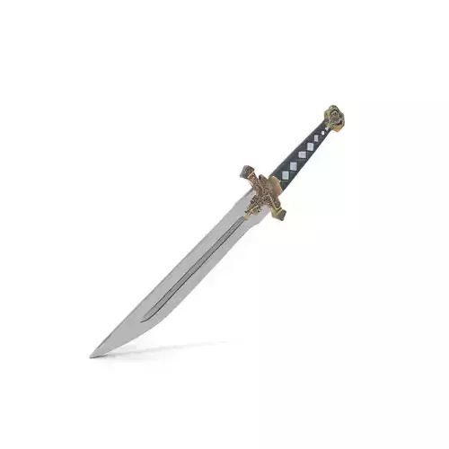 Excalibur Sword Ornate model pack Low-poly 3D model