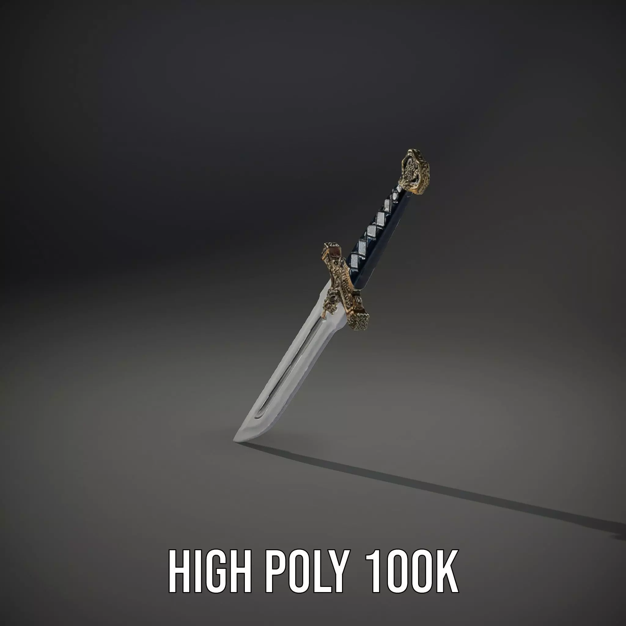 Excalibur Sword Ornate model pack Low-poly 3D model_11