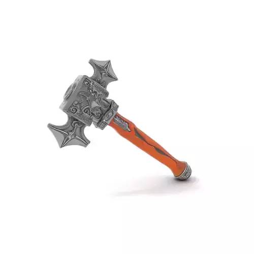 Ornate Silver Hammer model pack