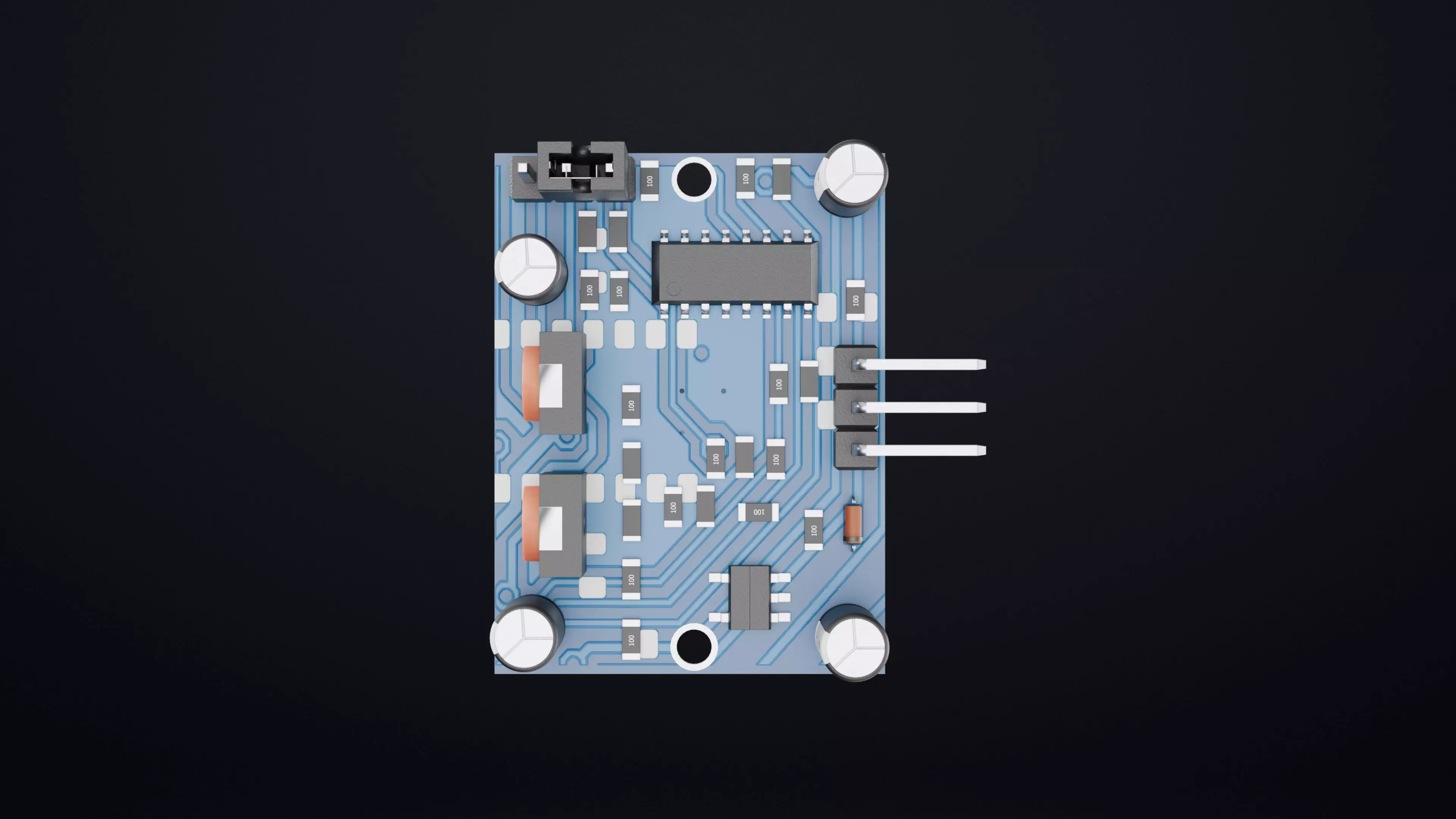 PIR Motion Sensor Module 3D Model for Arduino IoT Projects 3D model_4