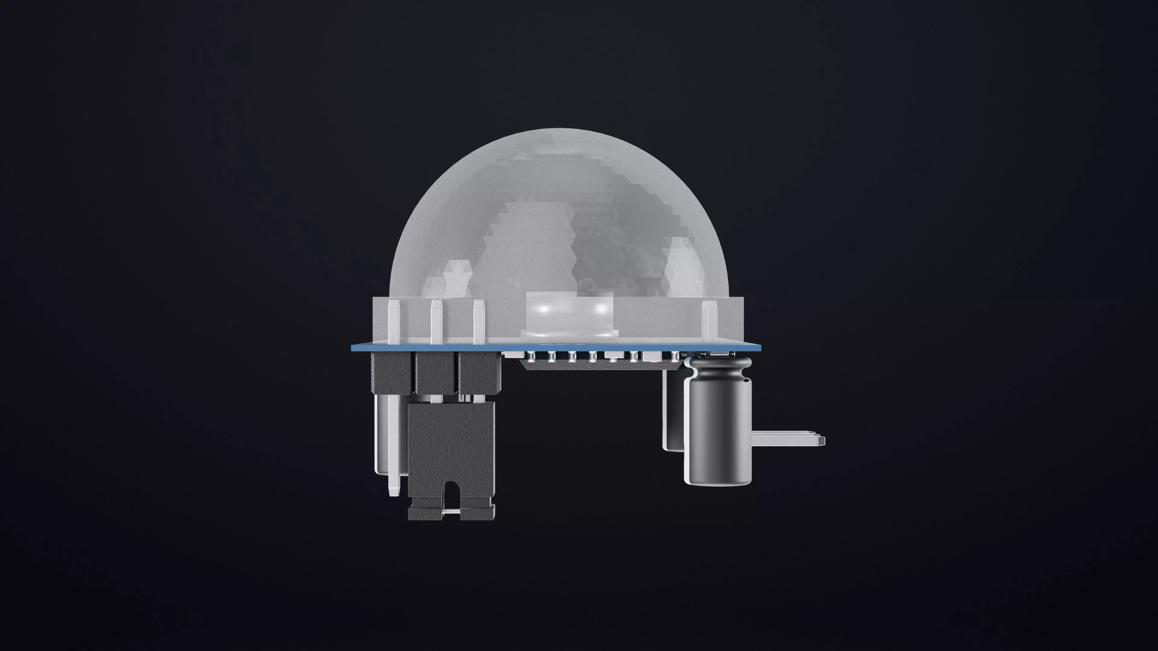 PIR Motion Sensor Module 3D Model for Arduino IoT Projects 3D model_5