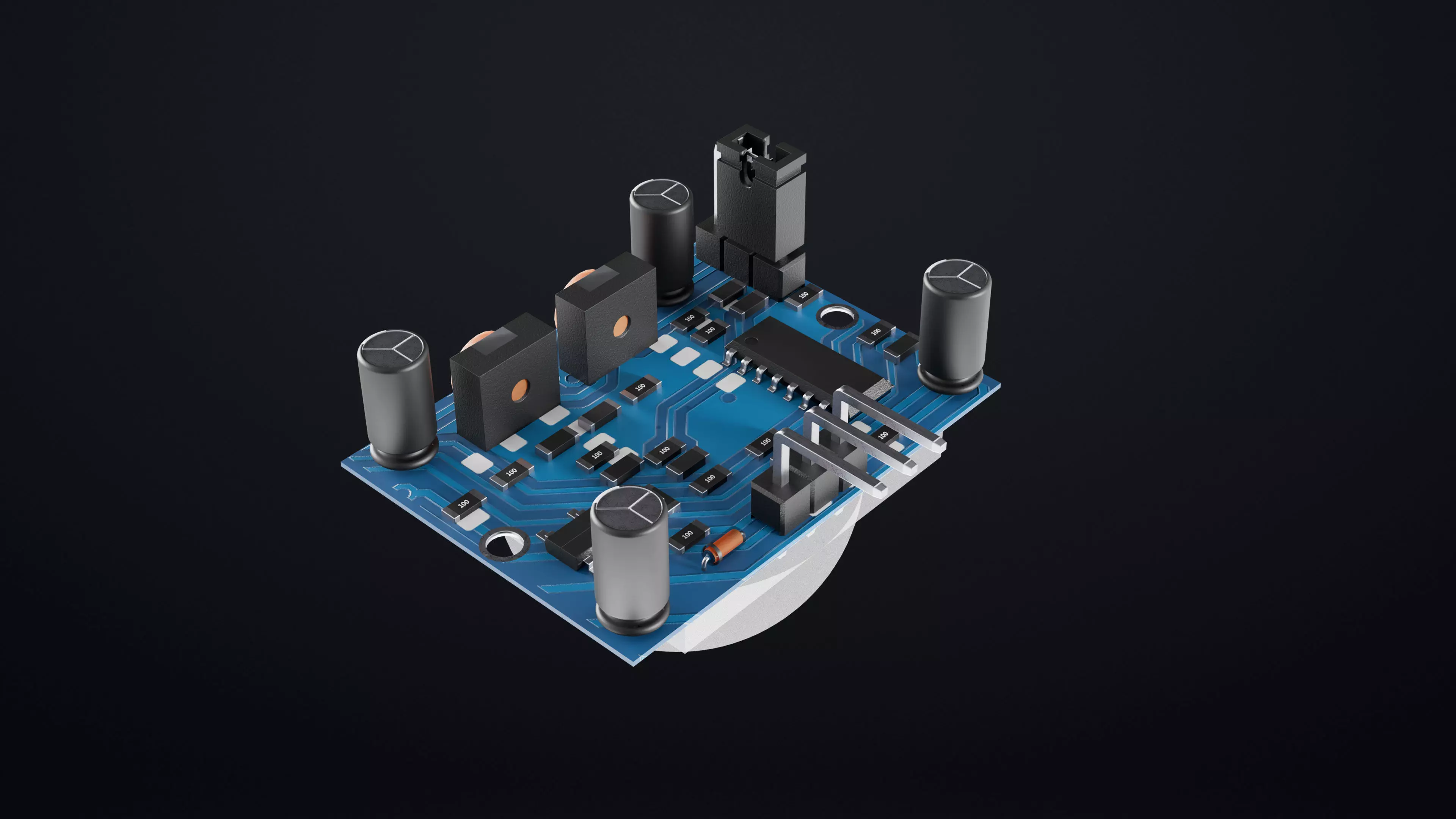 PIR Motion Sensor Module 3D Model for Arduino IoT Projects 3D model_2