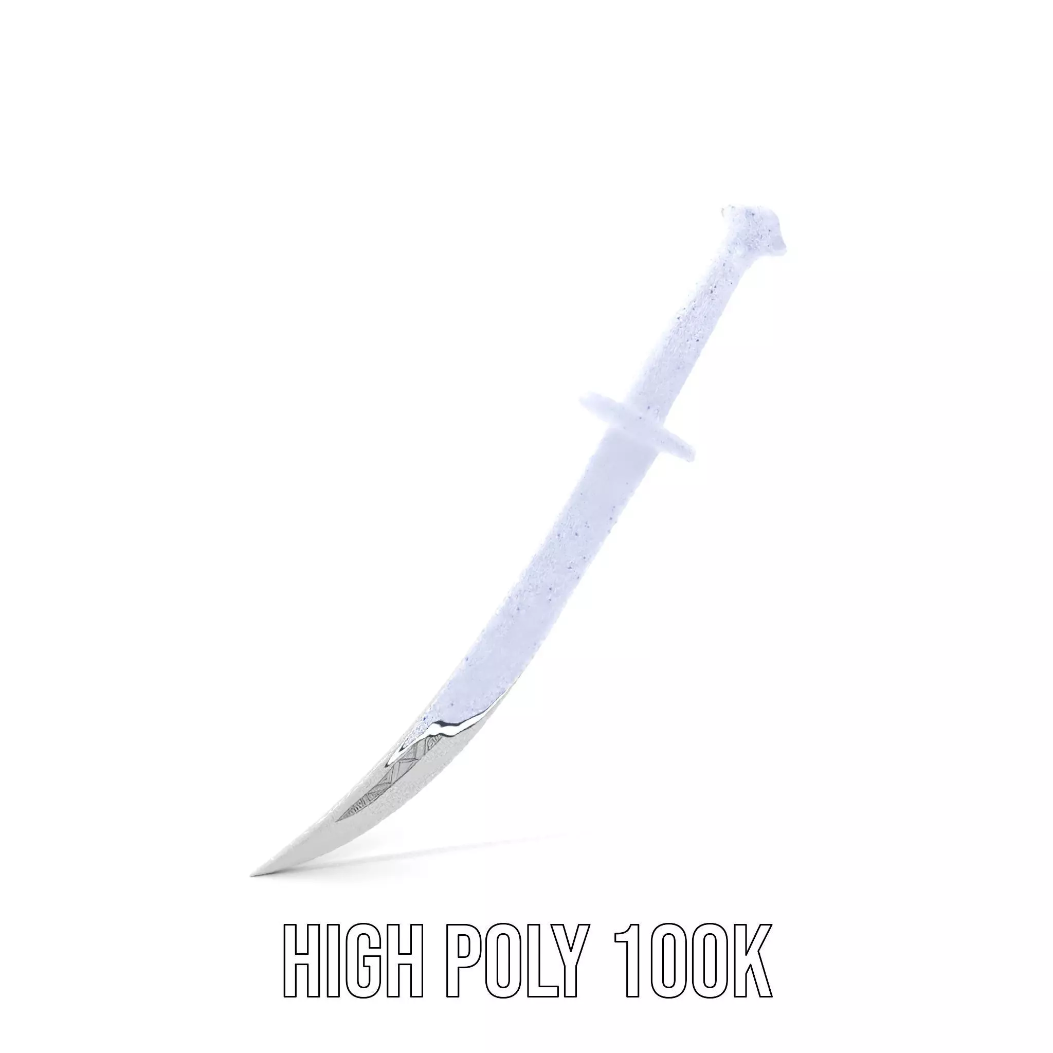Elegant Black Sword model pack Low-poly 3D model_4