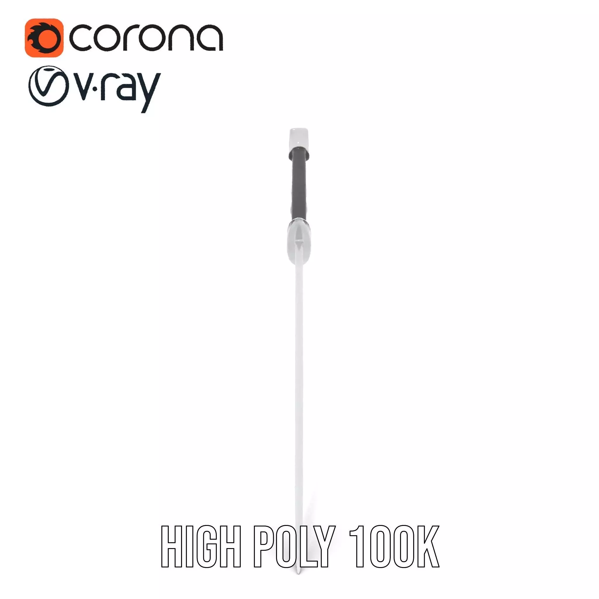 Elegant Black Sword model pack Low-poly 3D model_23