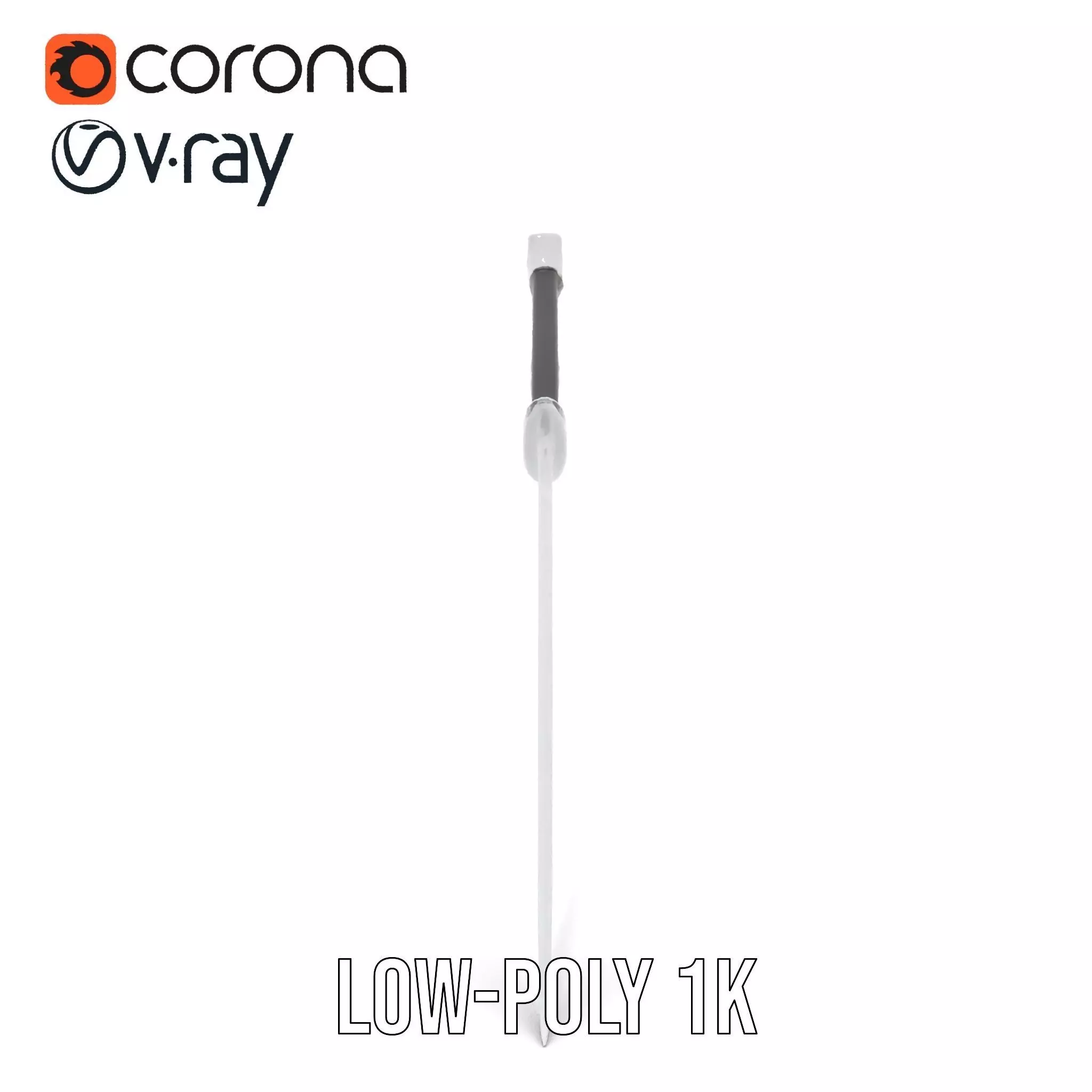 Elegant Black Sword model pack Low-poly 3D model_22