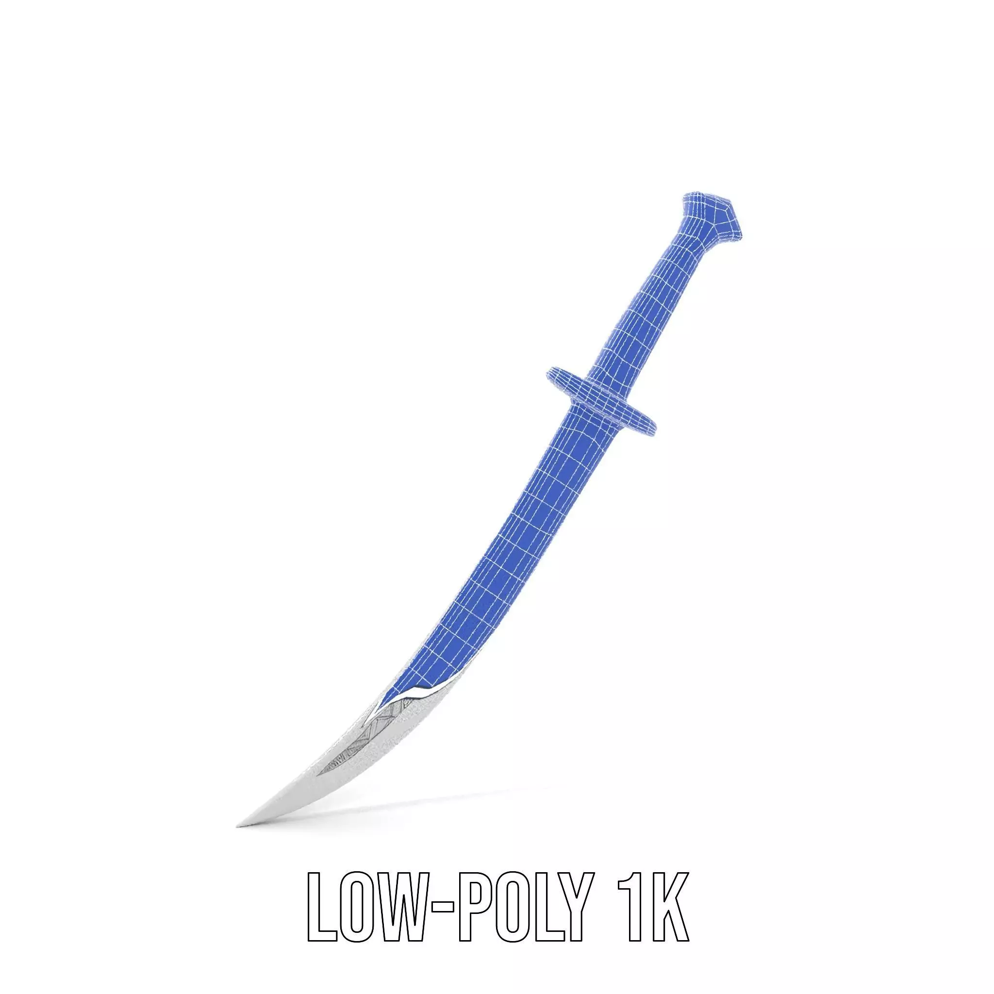 Elegant Black Sword model pack Low-poly 3D model_28