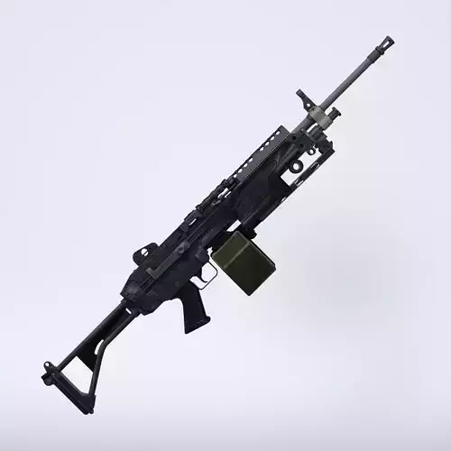M249 Minimi Machinegun for G8F 3D model