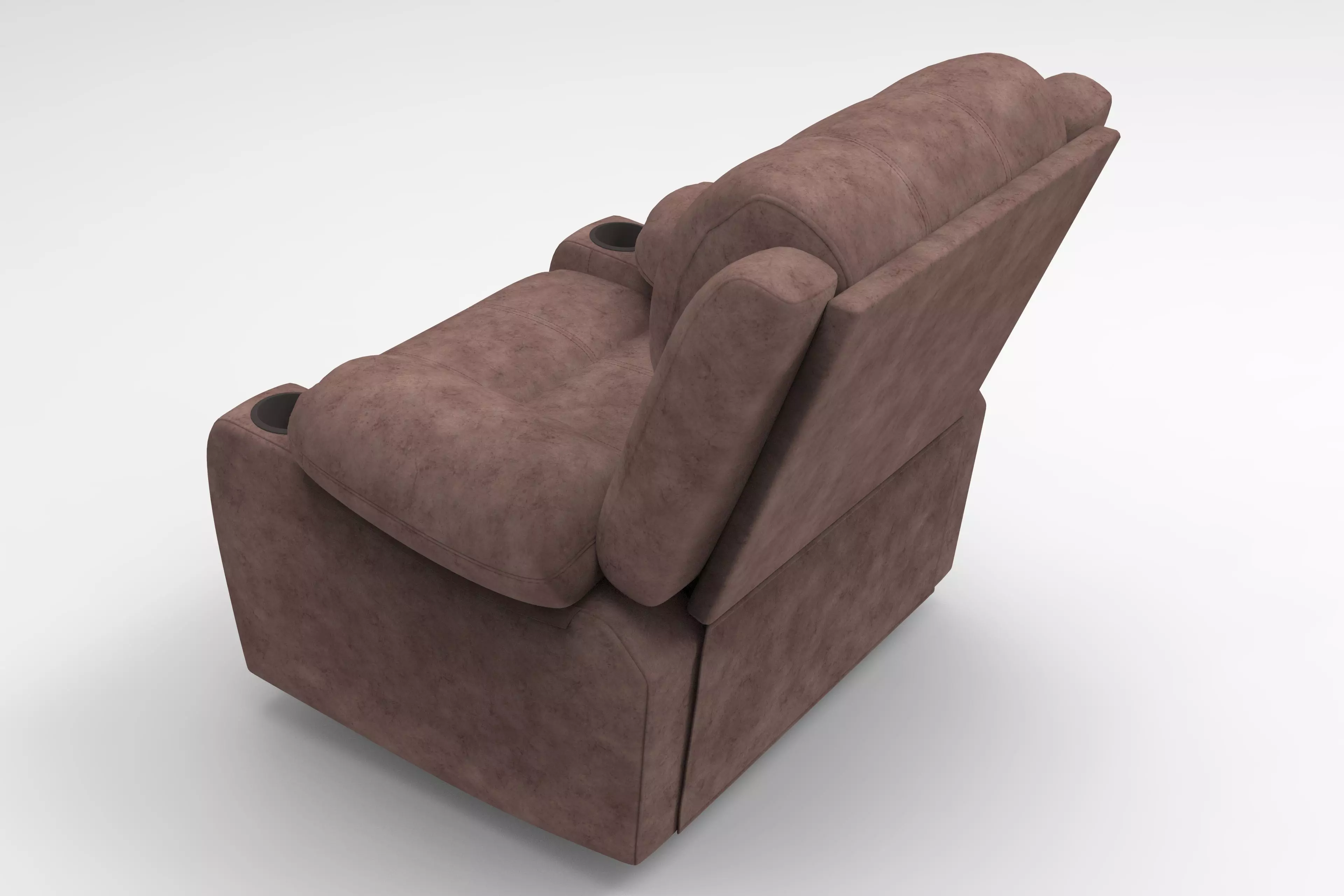 Recliner Chair Low-poly 3D model_12