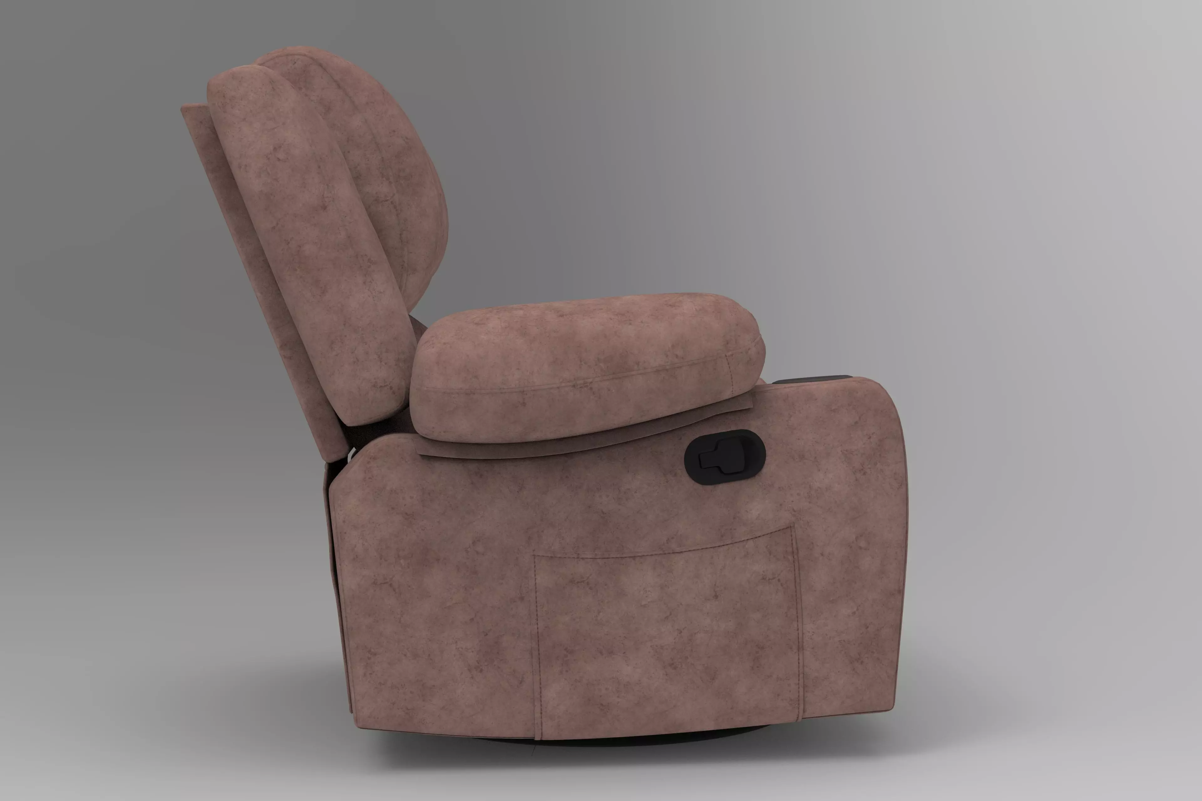 Recliner Chair Low-poly 3D model_4