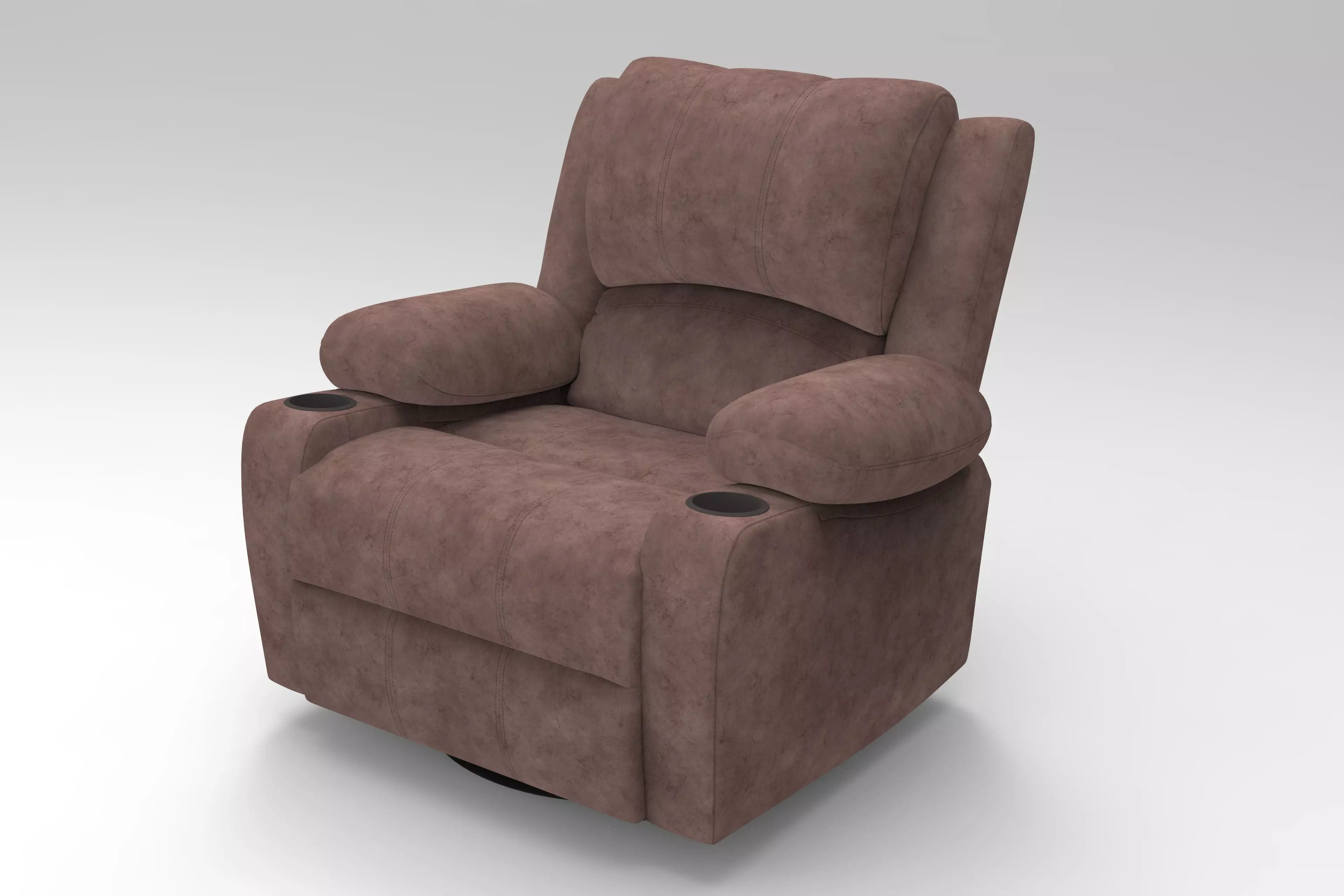 Recliner Chair Low-poly 3D model_0