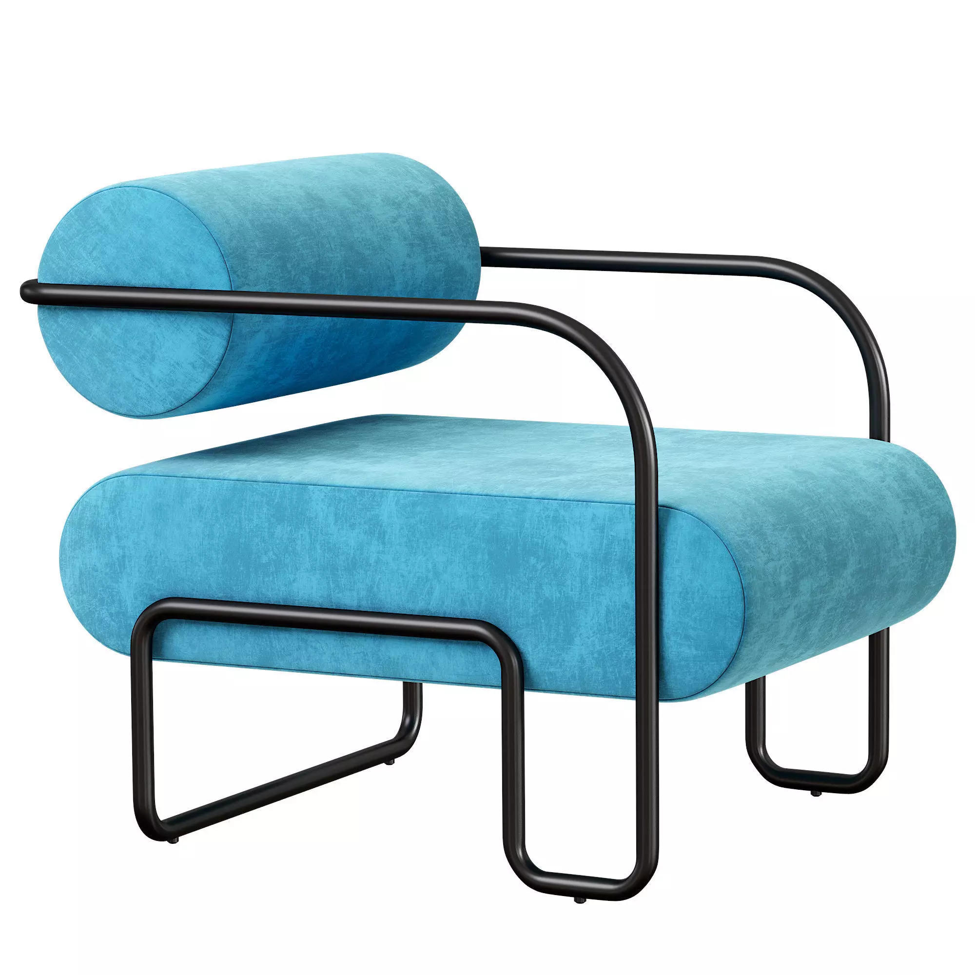 Club Chair in Como by Kelly Wearstler Low-poly 3D model_1