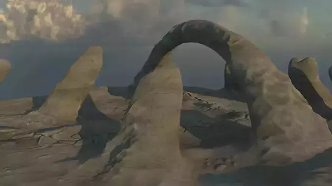 Landscape rock formation