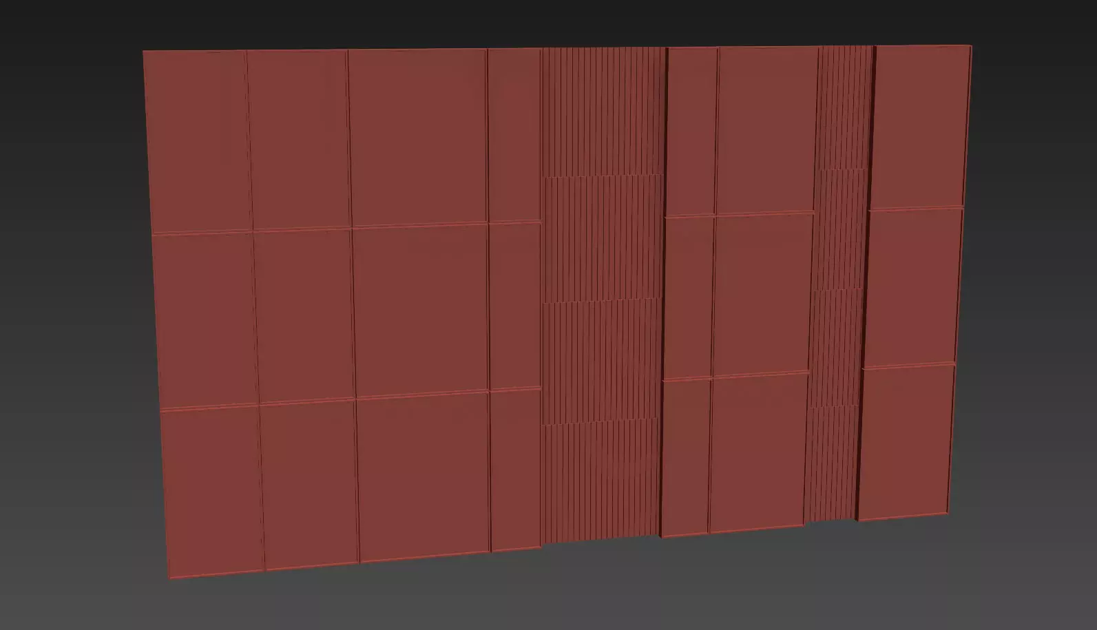 Decorative V75 Wall Panels 3D model_5