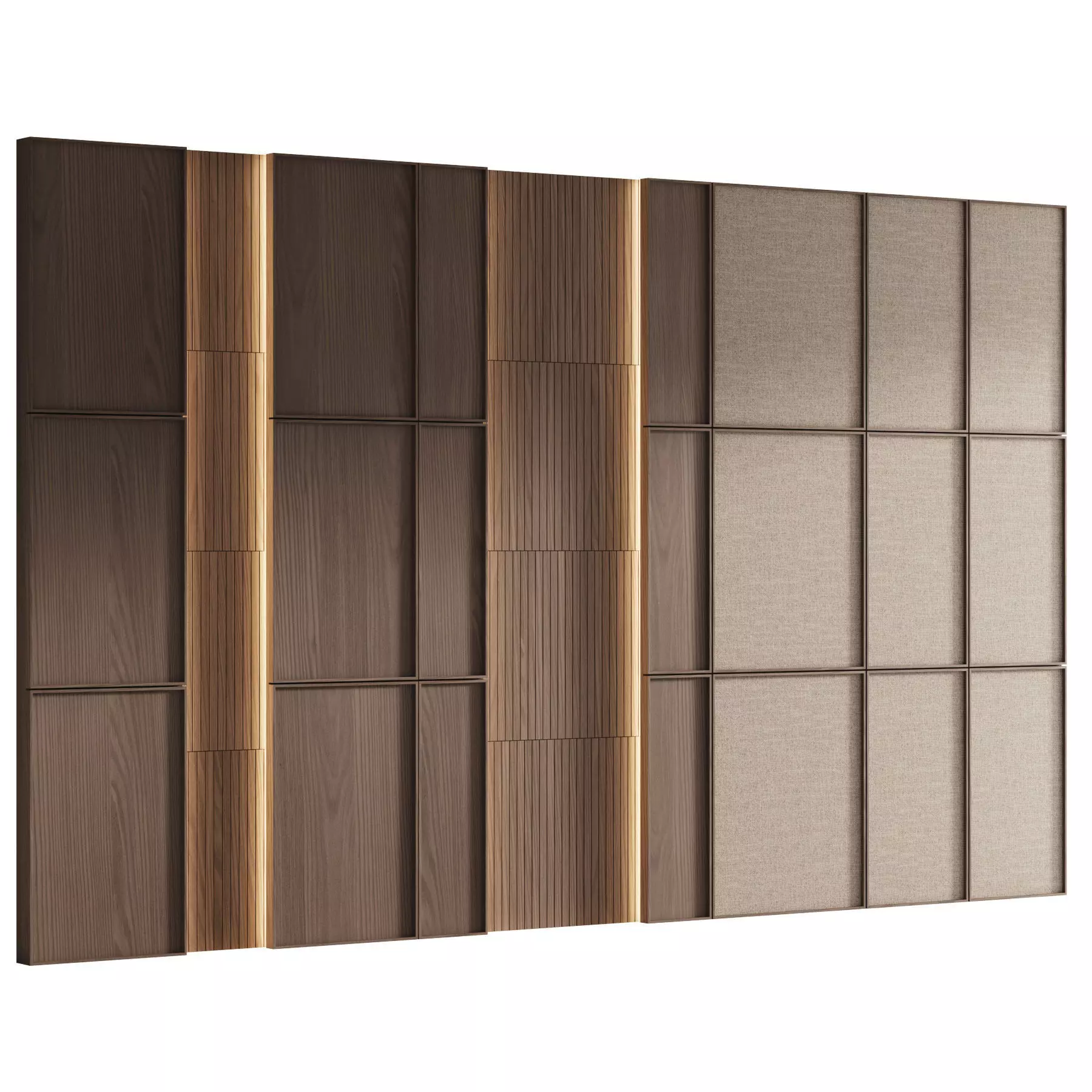 Decorative V75 Wall Panels 3D model_0