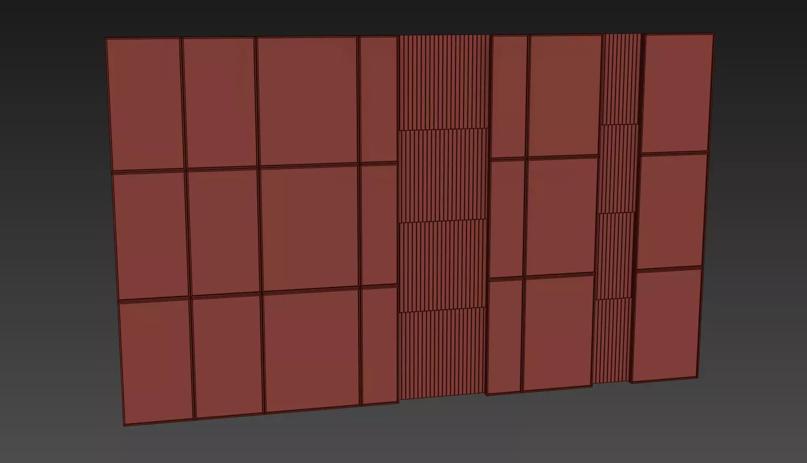 Decorative V75 Wall Panels 3D model_6