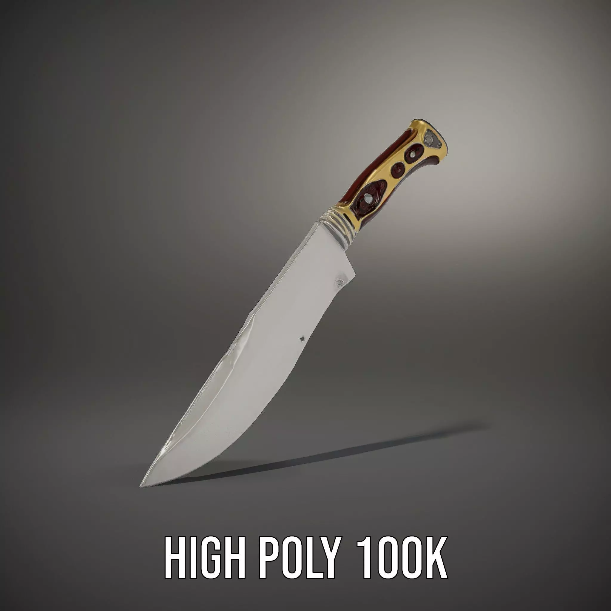 Elegant Tactical Knife model pack Low-poly 3D model_25