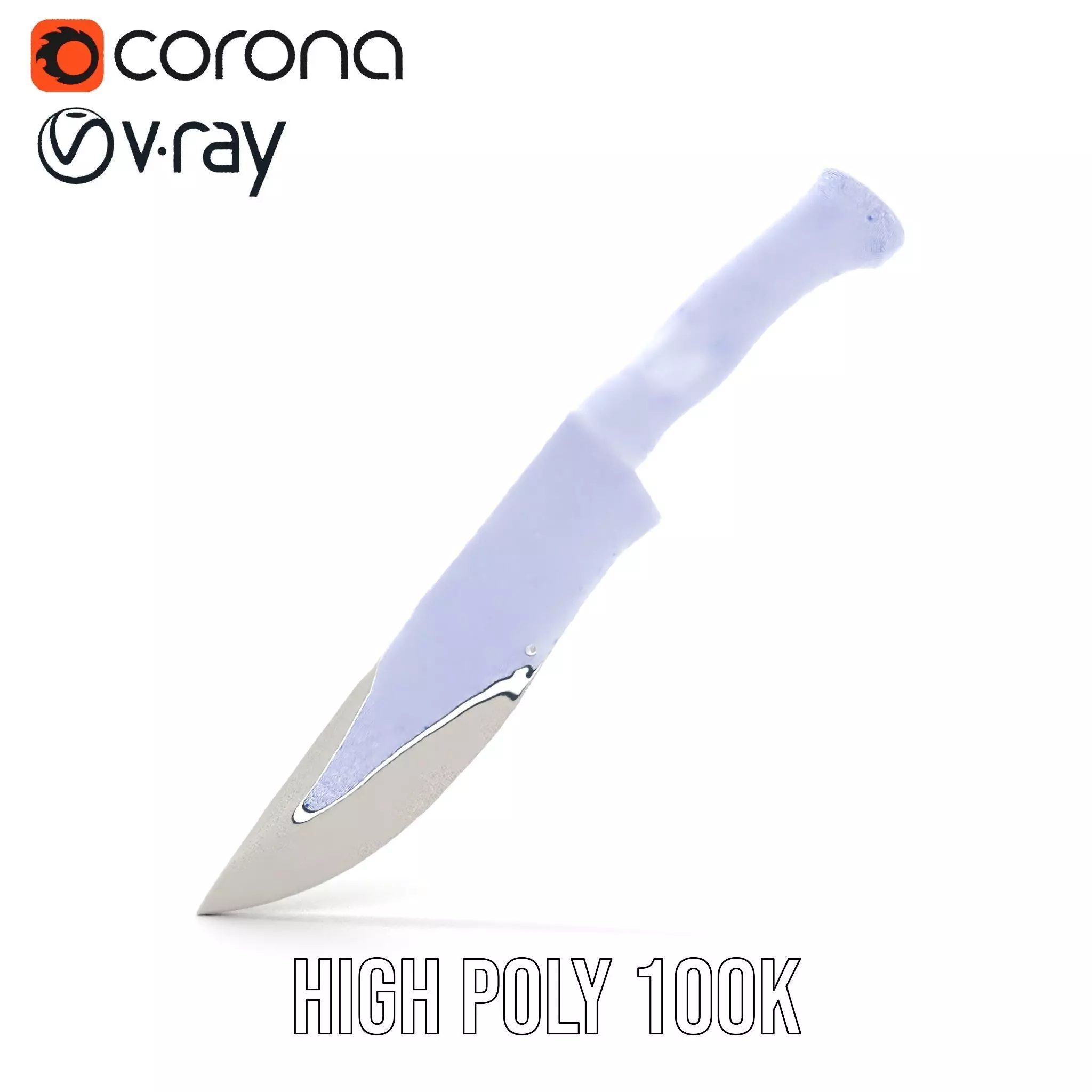 Elegant Tactical Knife model pack Low-poly 3D model_32