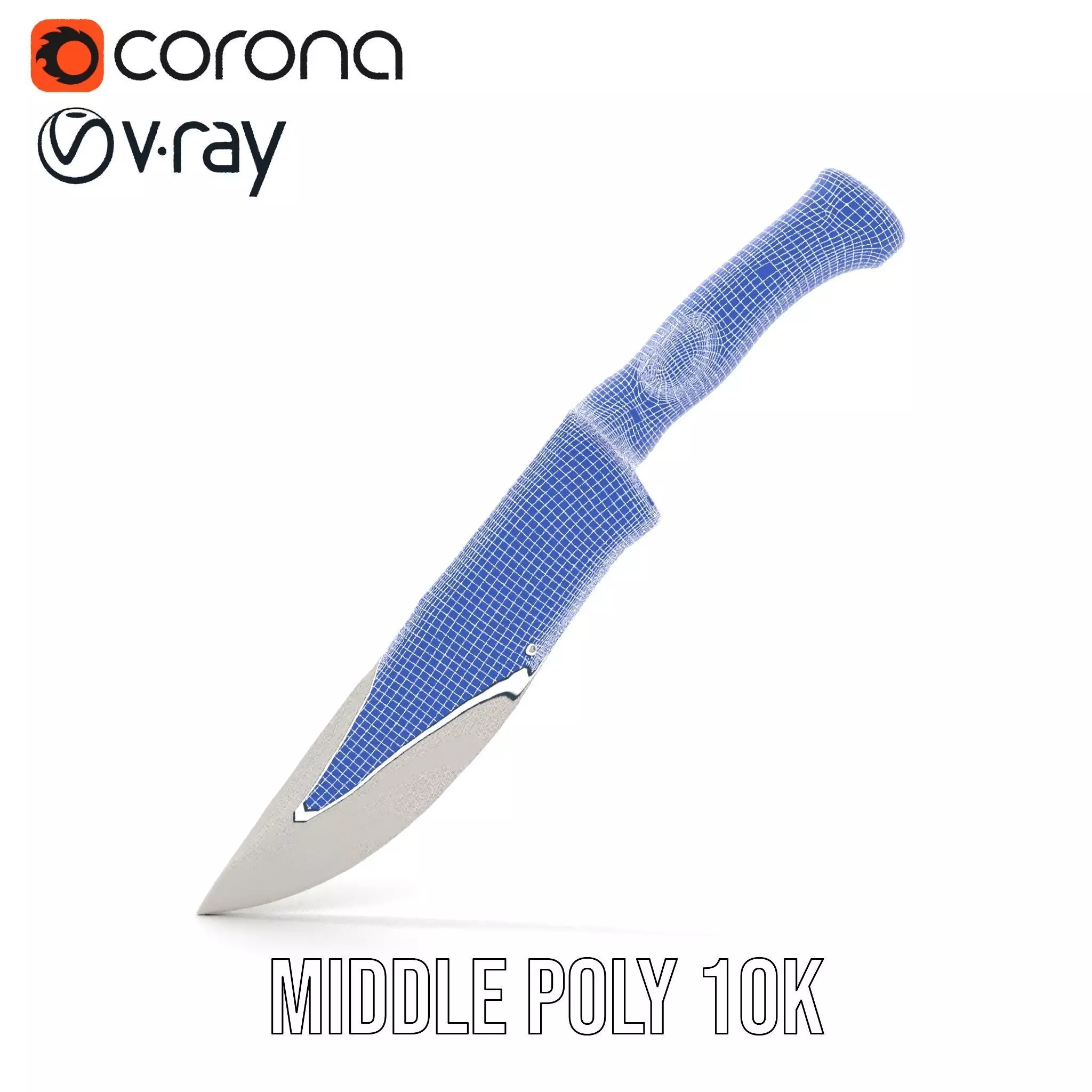 Elegant Tactical Knife model pack Low-poly 3D model_29