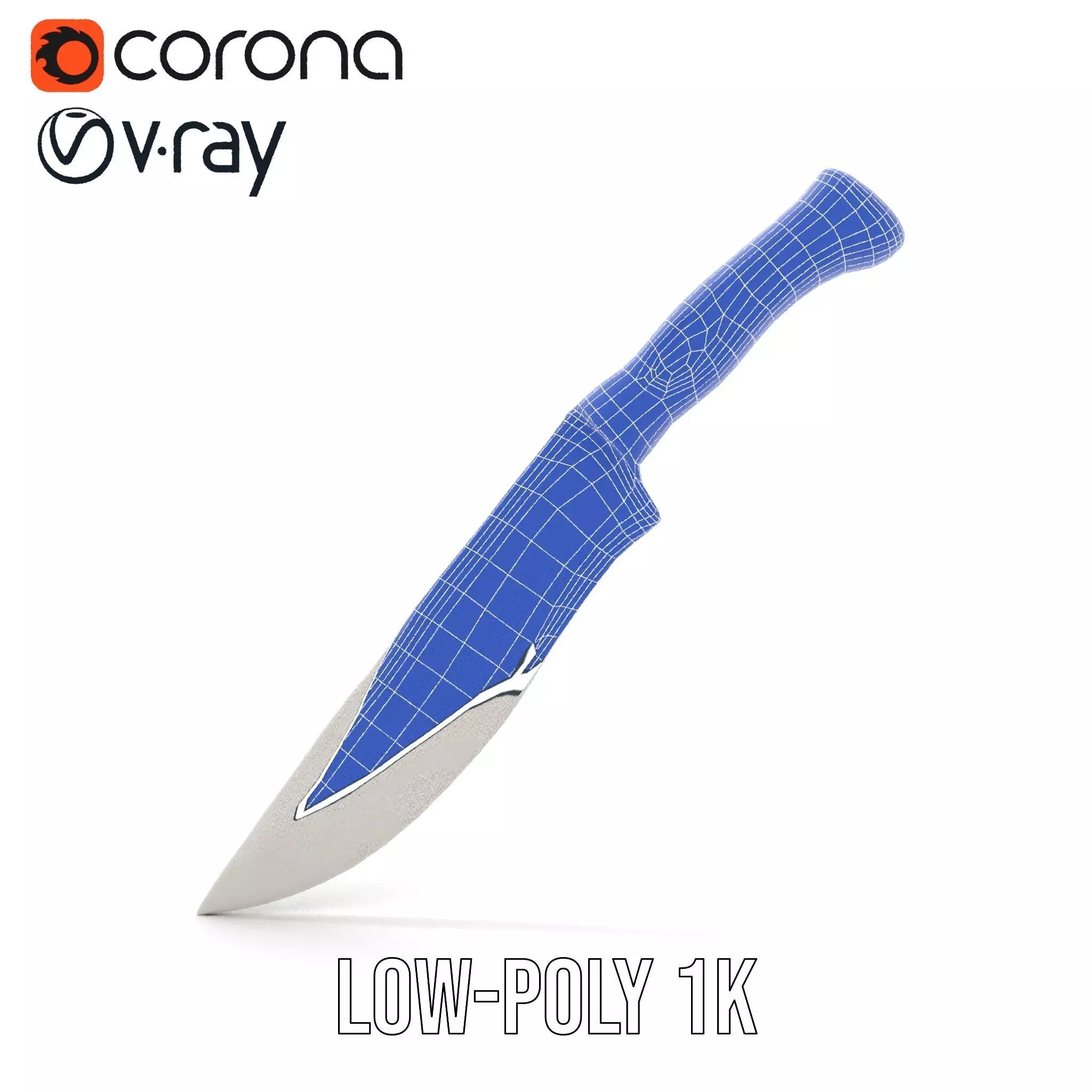 Elegant Tactical Knife model pack Low-poly 3D model_27