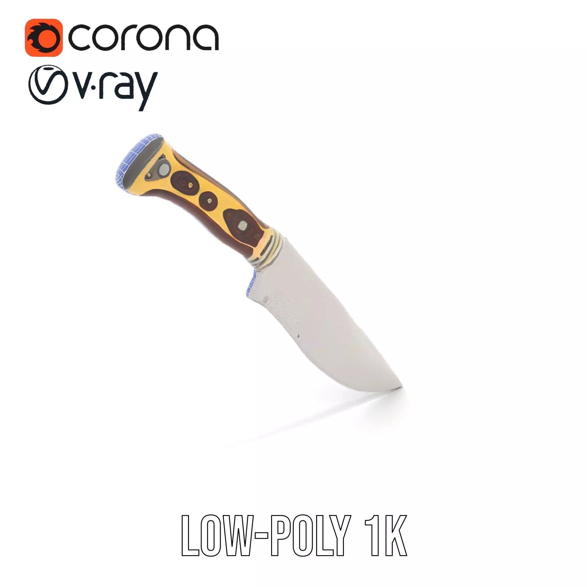 Elegant Tactical Knife model pack Low-poly 3D model_13