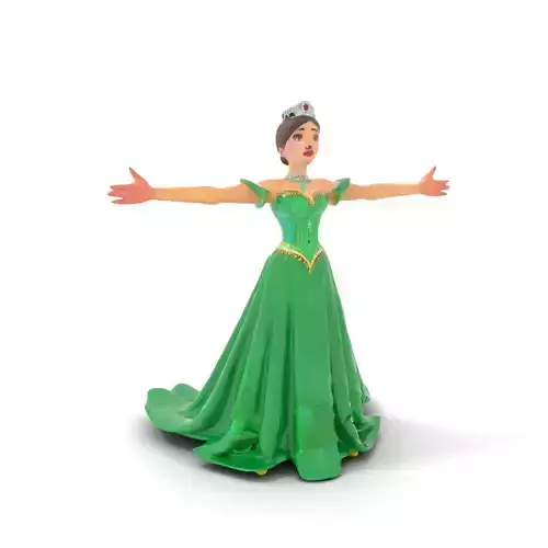 Emerald Princess Dress model pack Low-poly 3D model