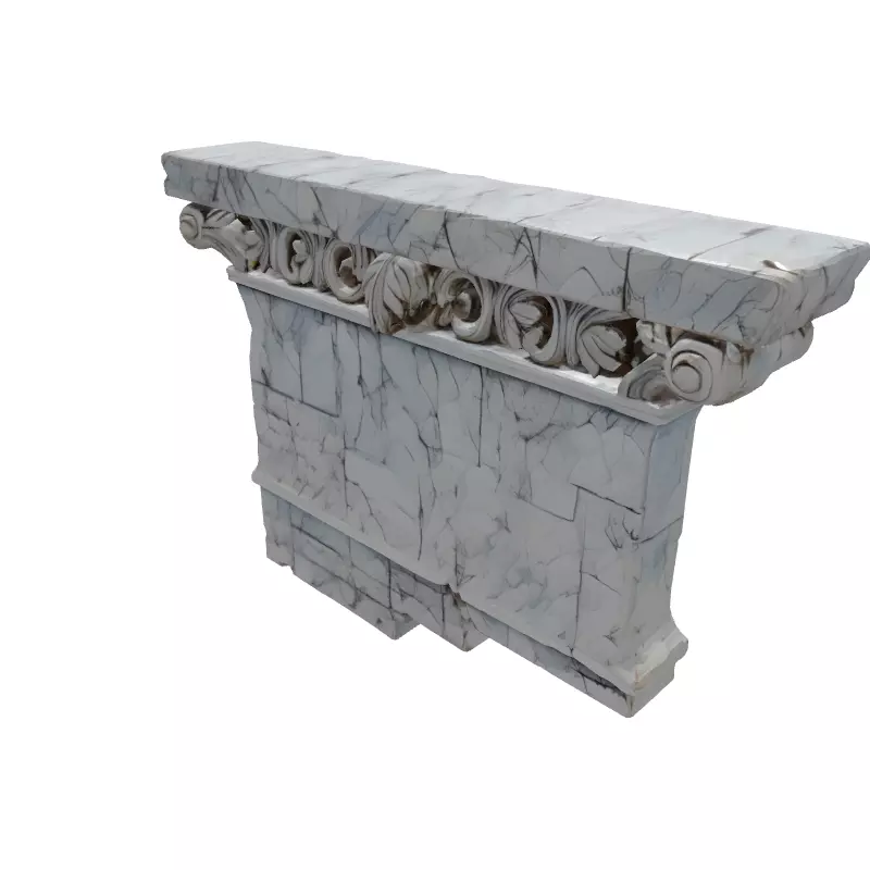 Greek Frieze Architectural Element Low-poly 3D model_6