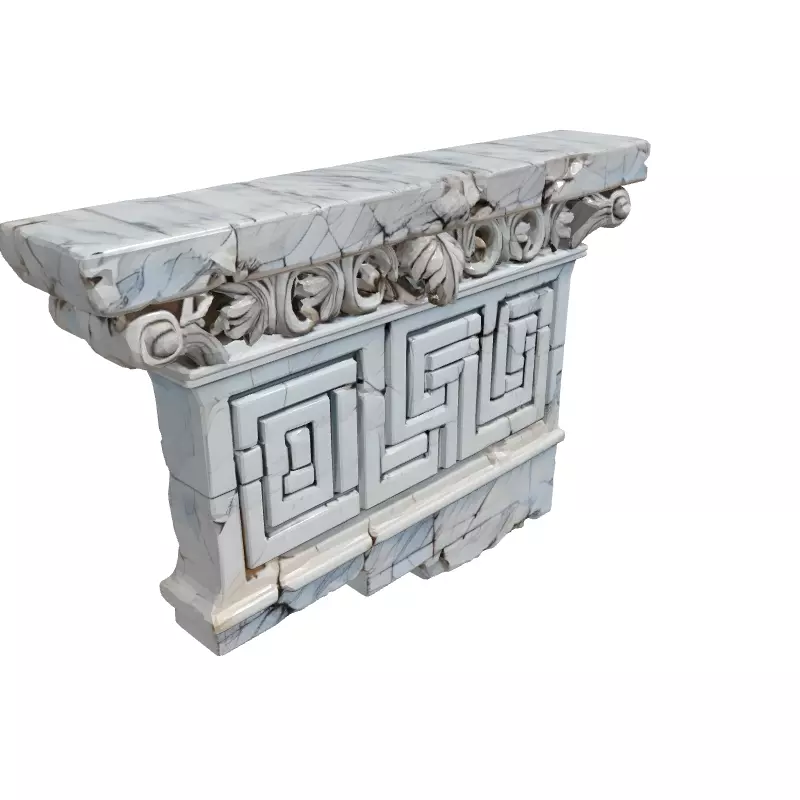 Greek Frieze Architectural Element Low-poly 3D model_3