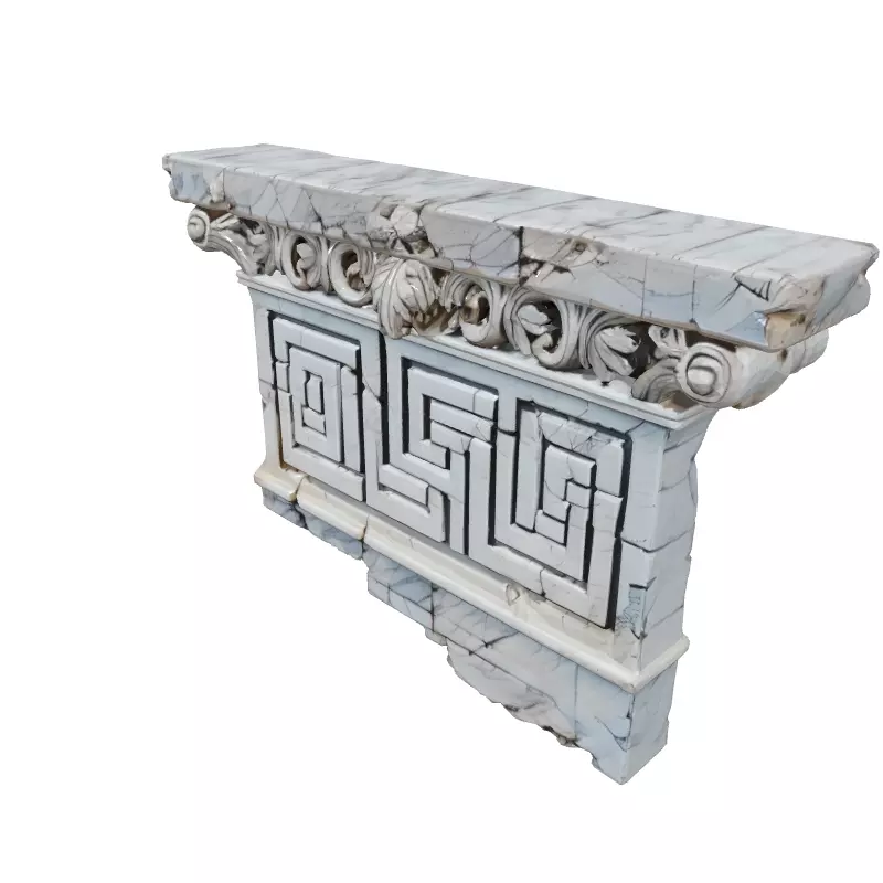 Greek Frieze Architectural Element Low-poly 3D model_2