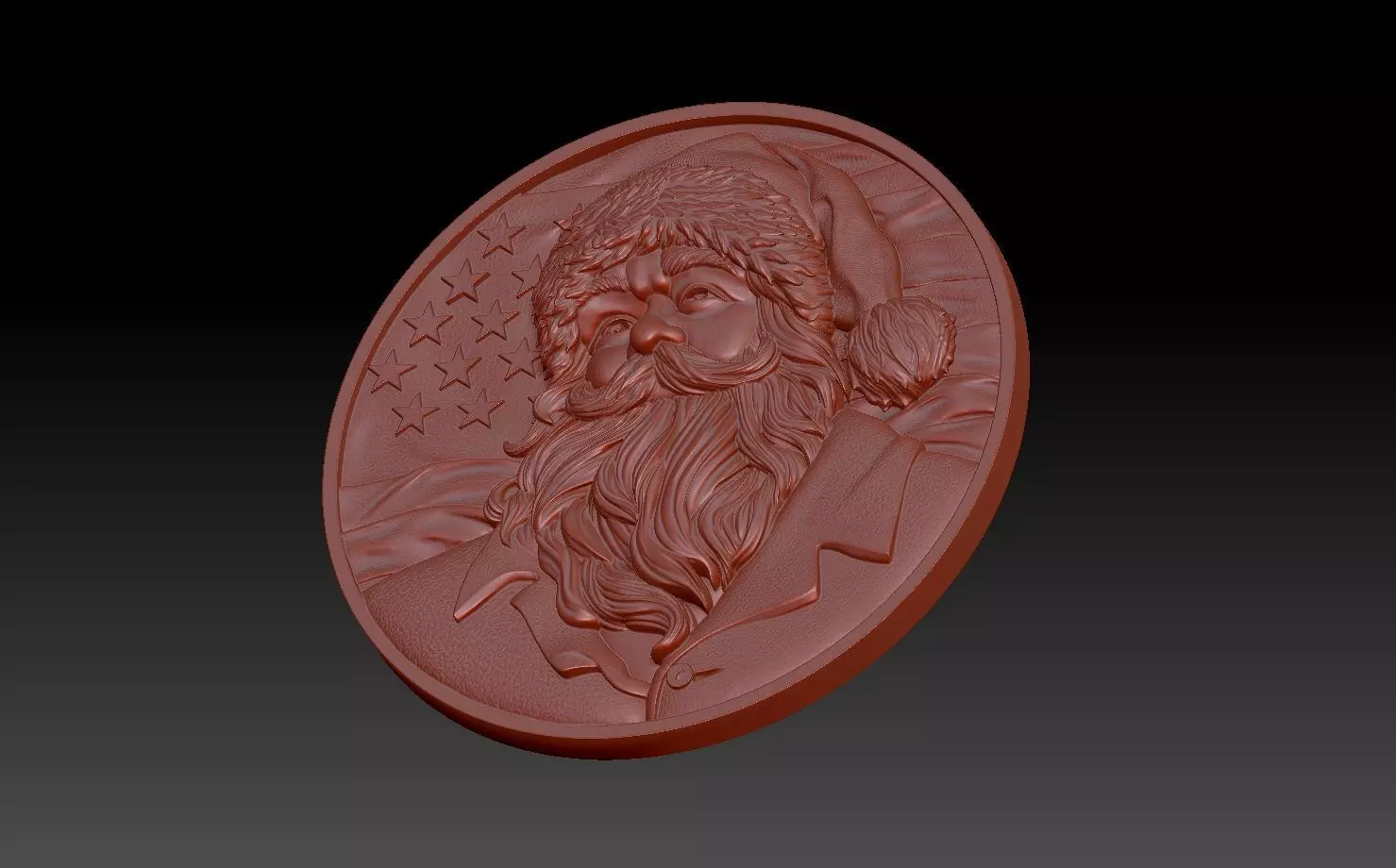 Santa claus 3D print model_2