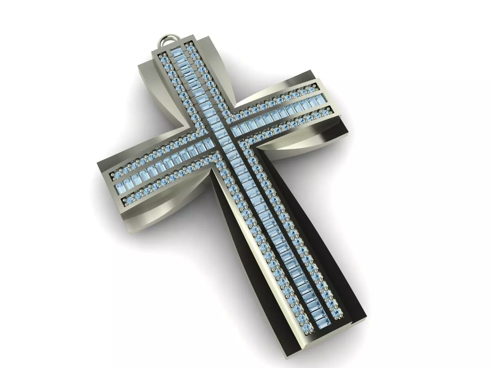 Cross pendant or necklace 3D print model_1