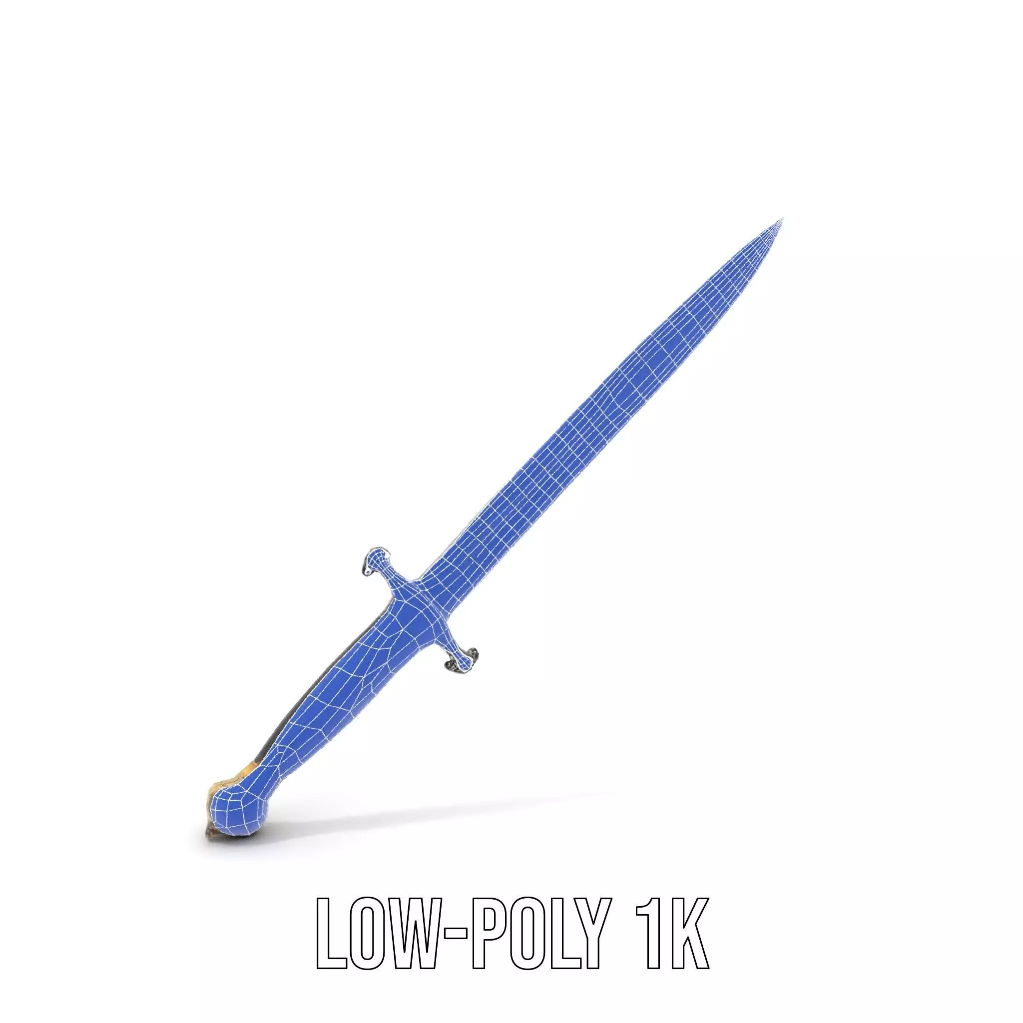 Medieval Black Sword model pack Low-poly 3D model_14