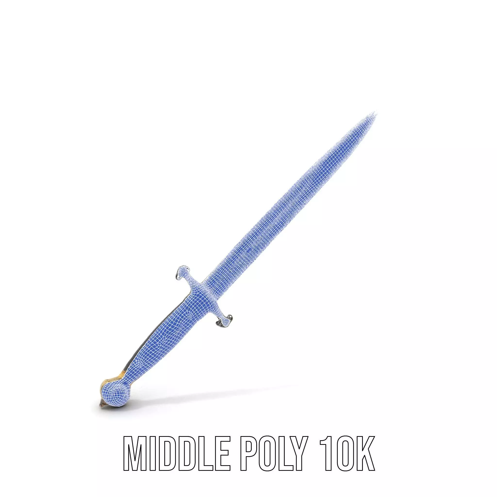 Medieval Black Sword model pack Low-poly 3D model_29