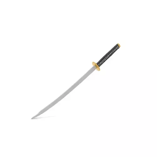 Elegant Katana model pack Low-poly 3D model