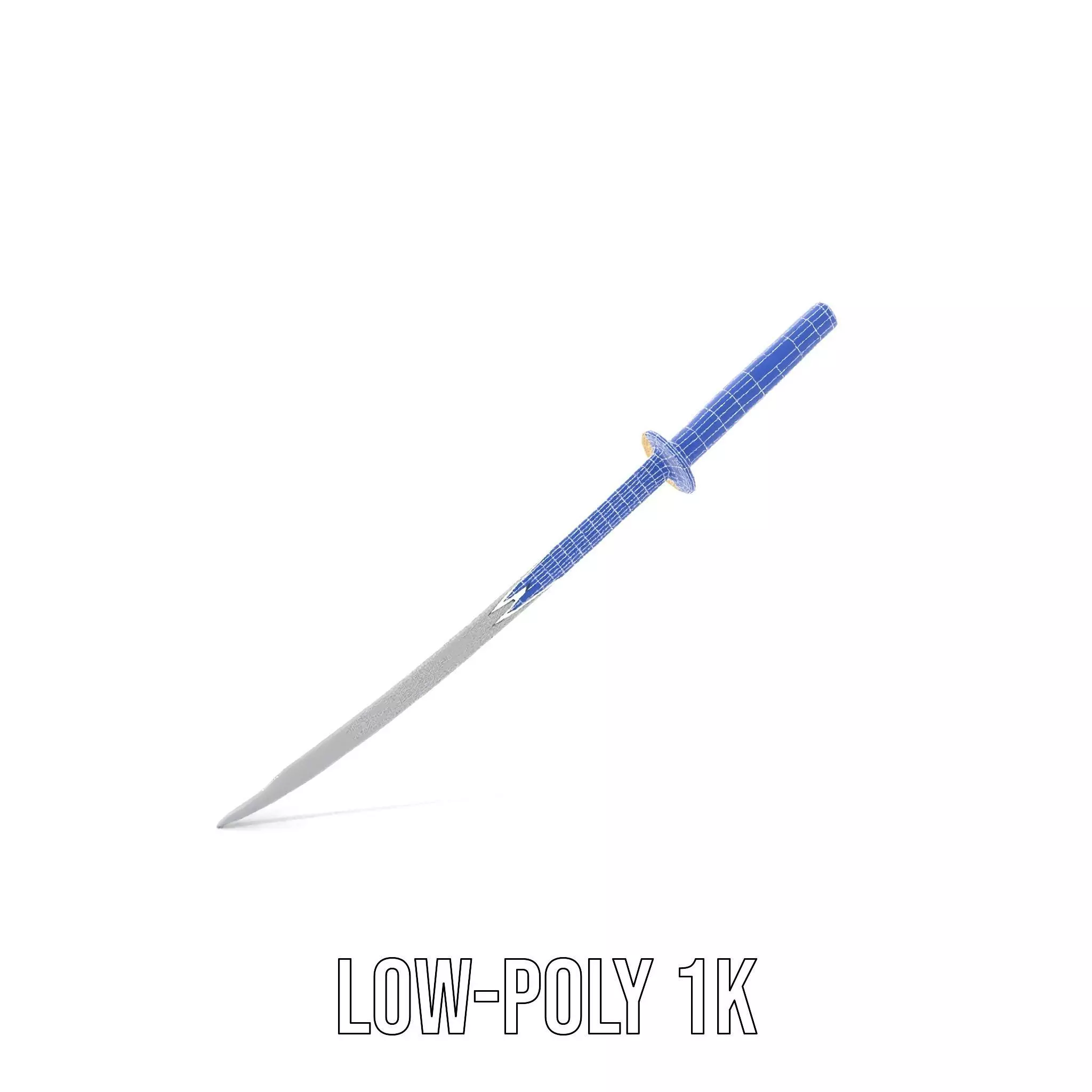 Elegant Katana model pack Low-poly 3D model_17