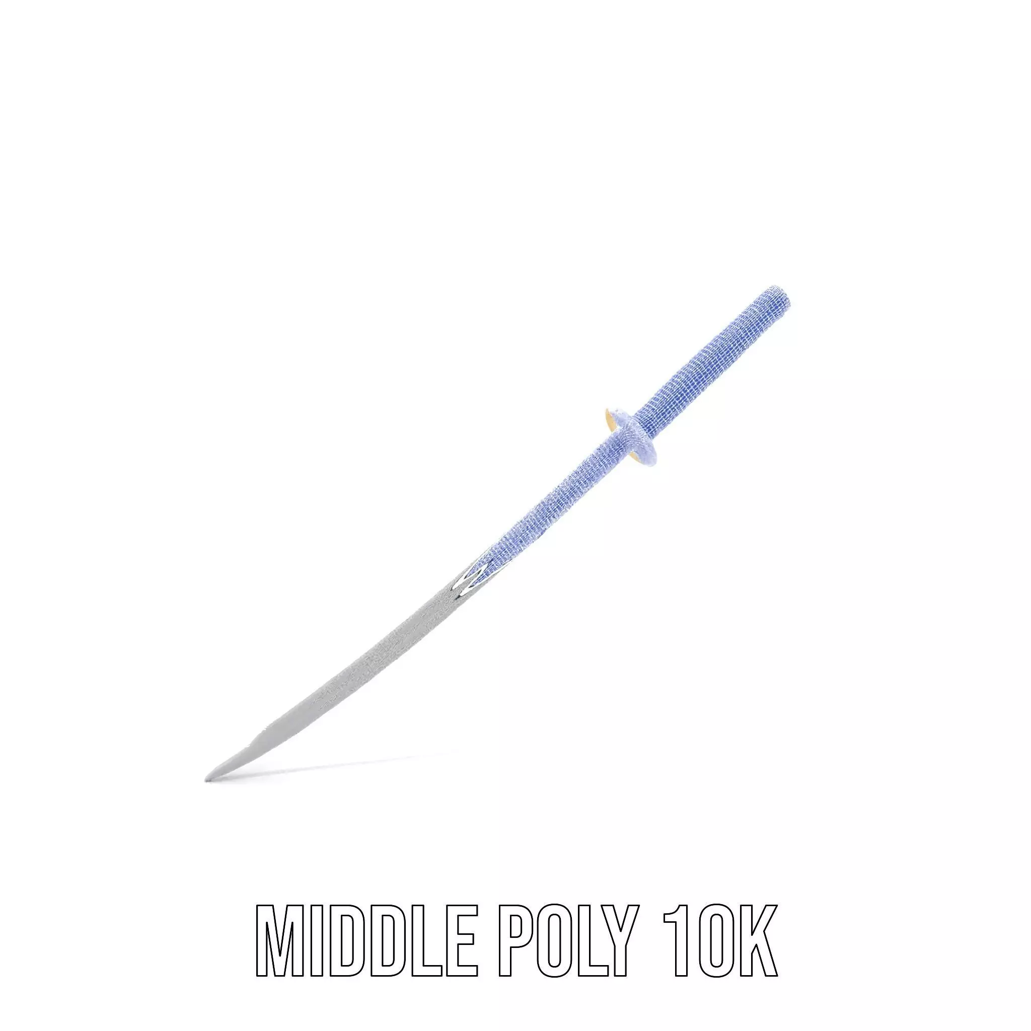 Elegant Katana model pack Low-poly 3D model_19