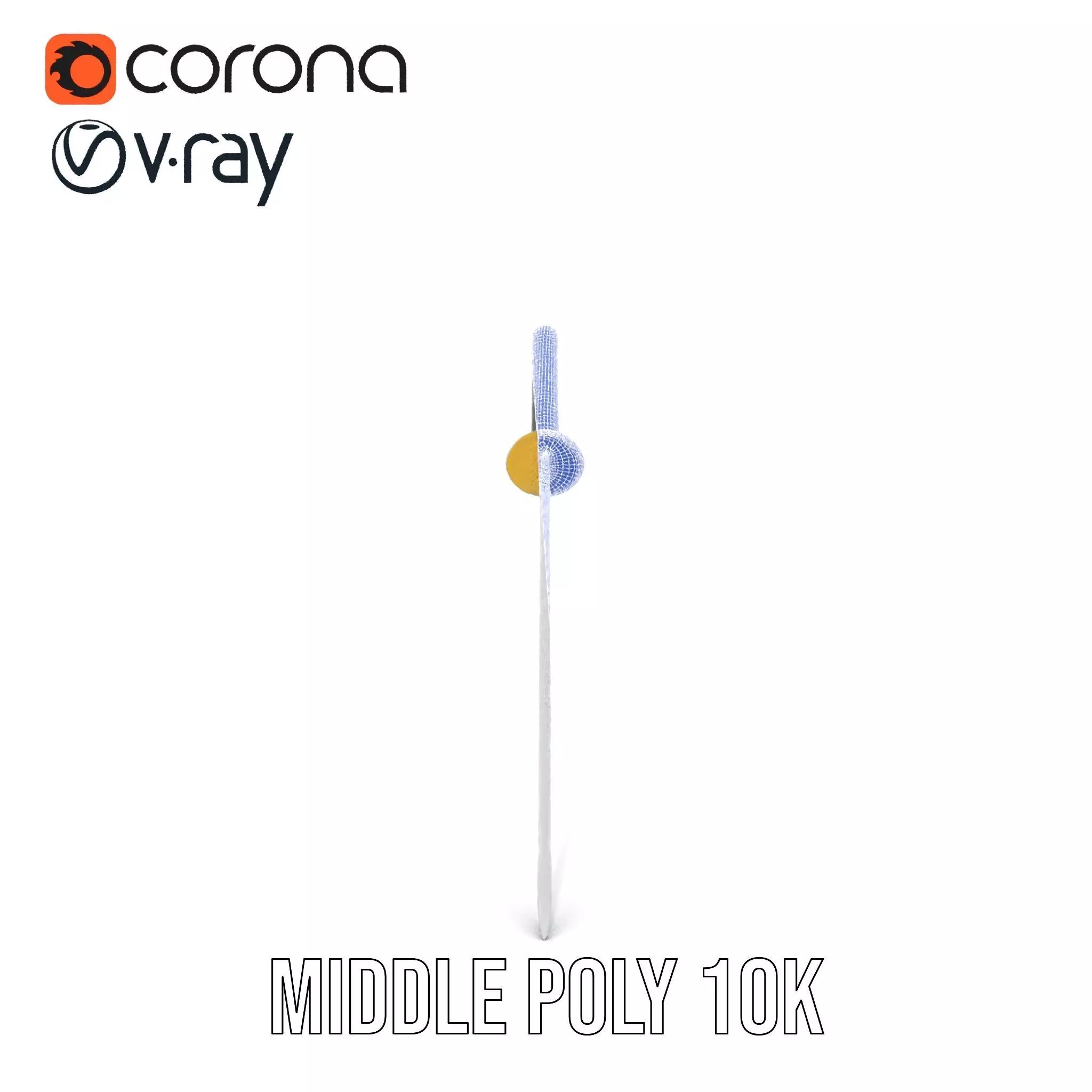 Elegant Katana model pack Low-poly 3D model_30