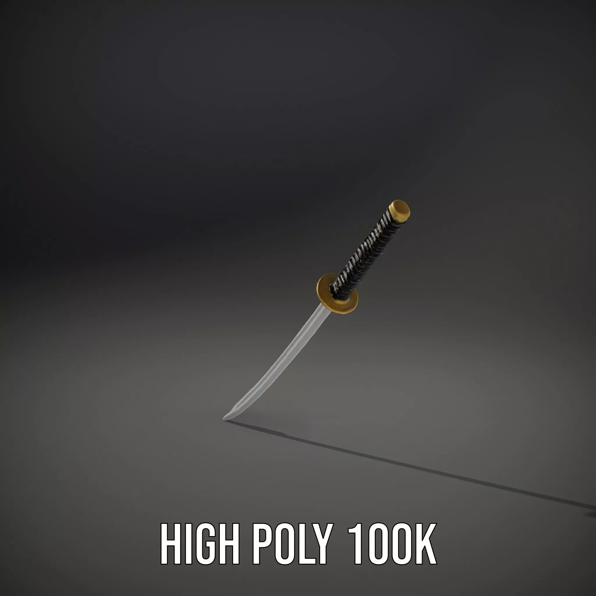 Elegant Katana model pack Low-poly 3D model_10