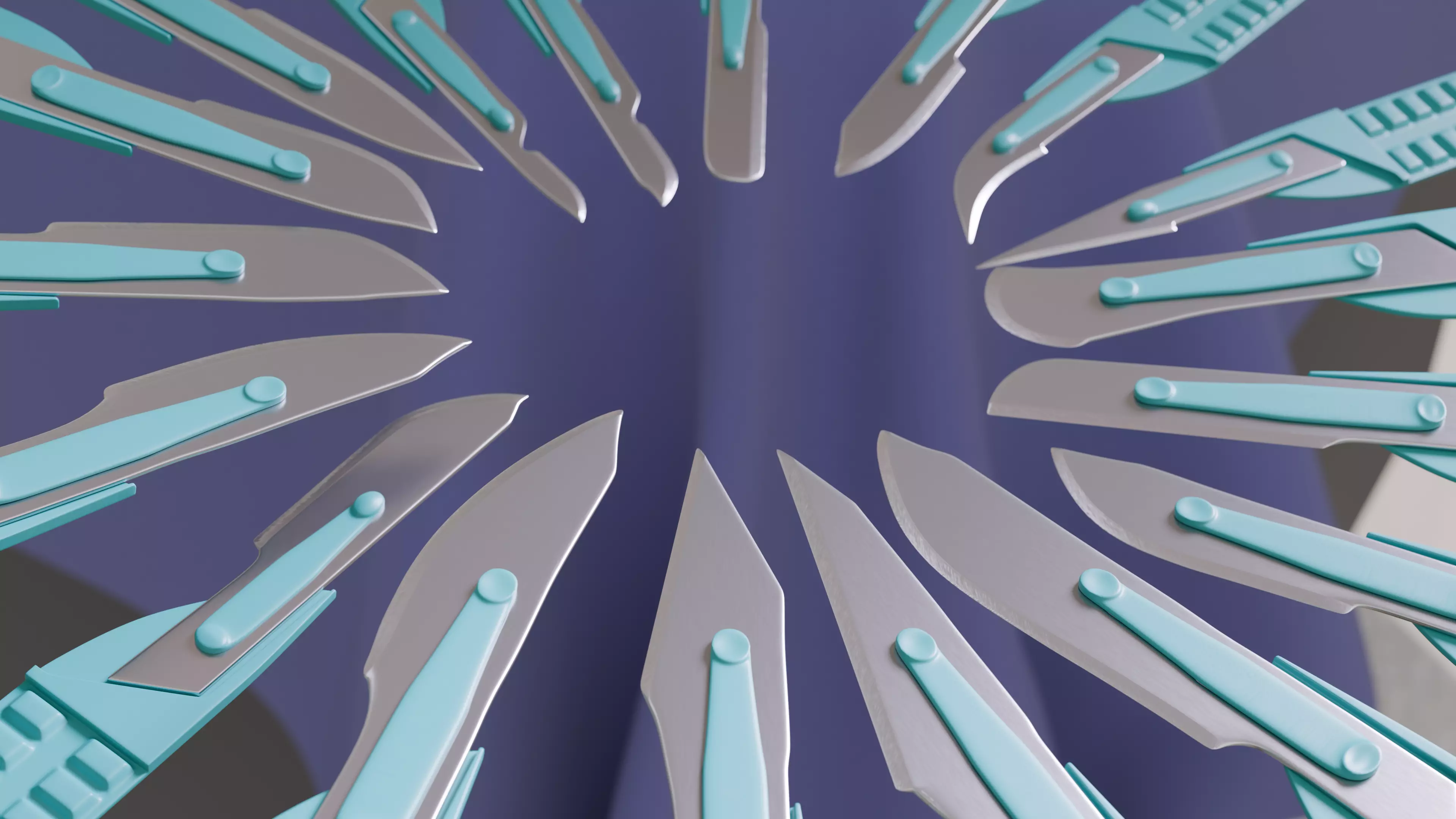 Medical Scalpel Pack 3D model_3