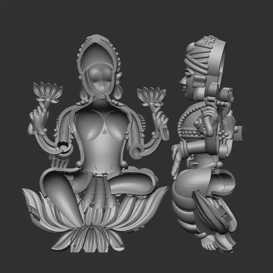 Laxmi Ji  3D print model_1